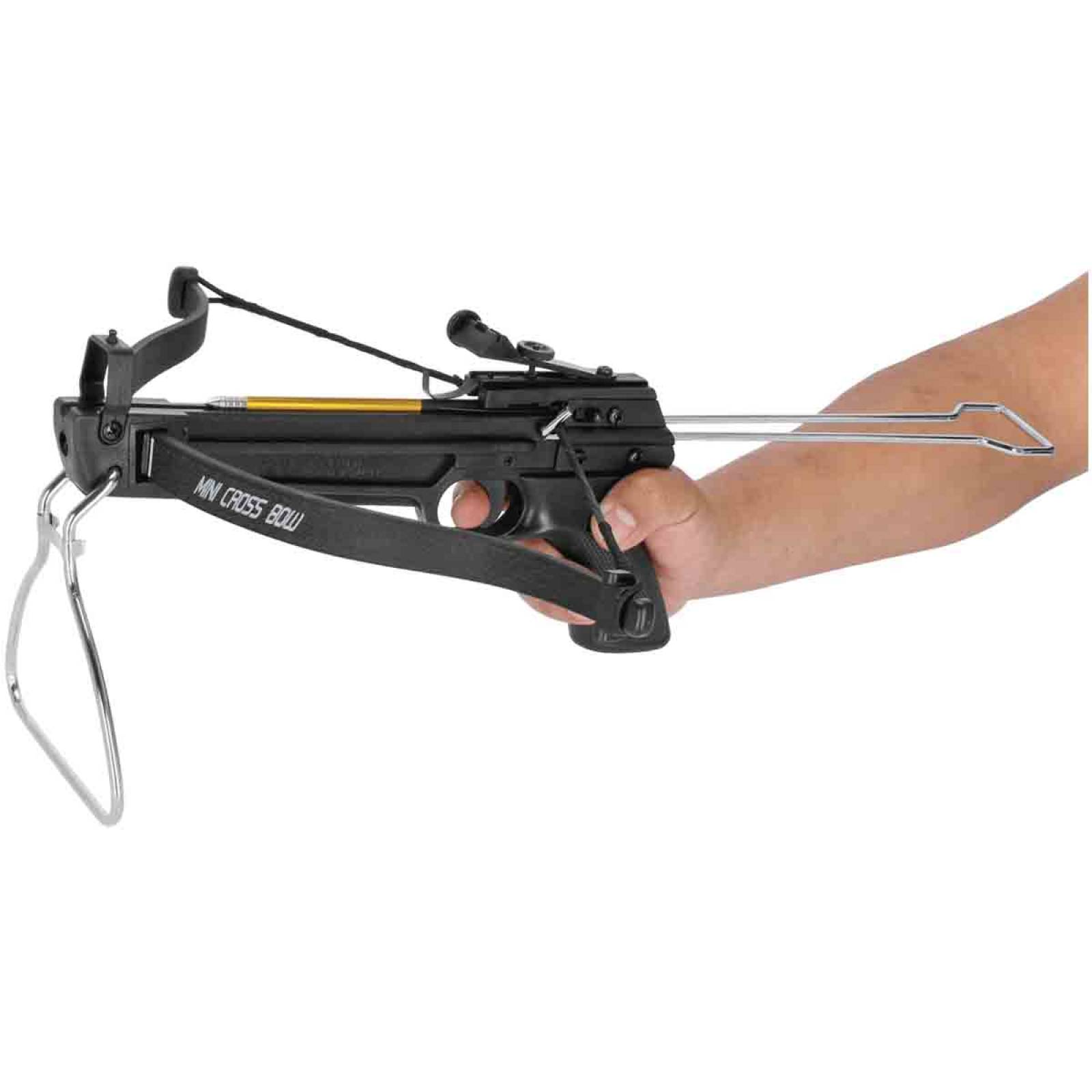 Ballesta Negra 80lbs + 3 Flechas Caceria Caza Tiro Deportivo