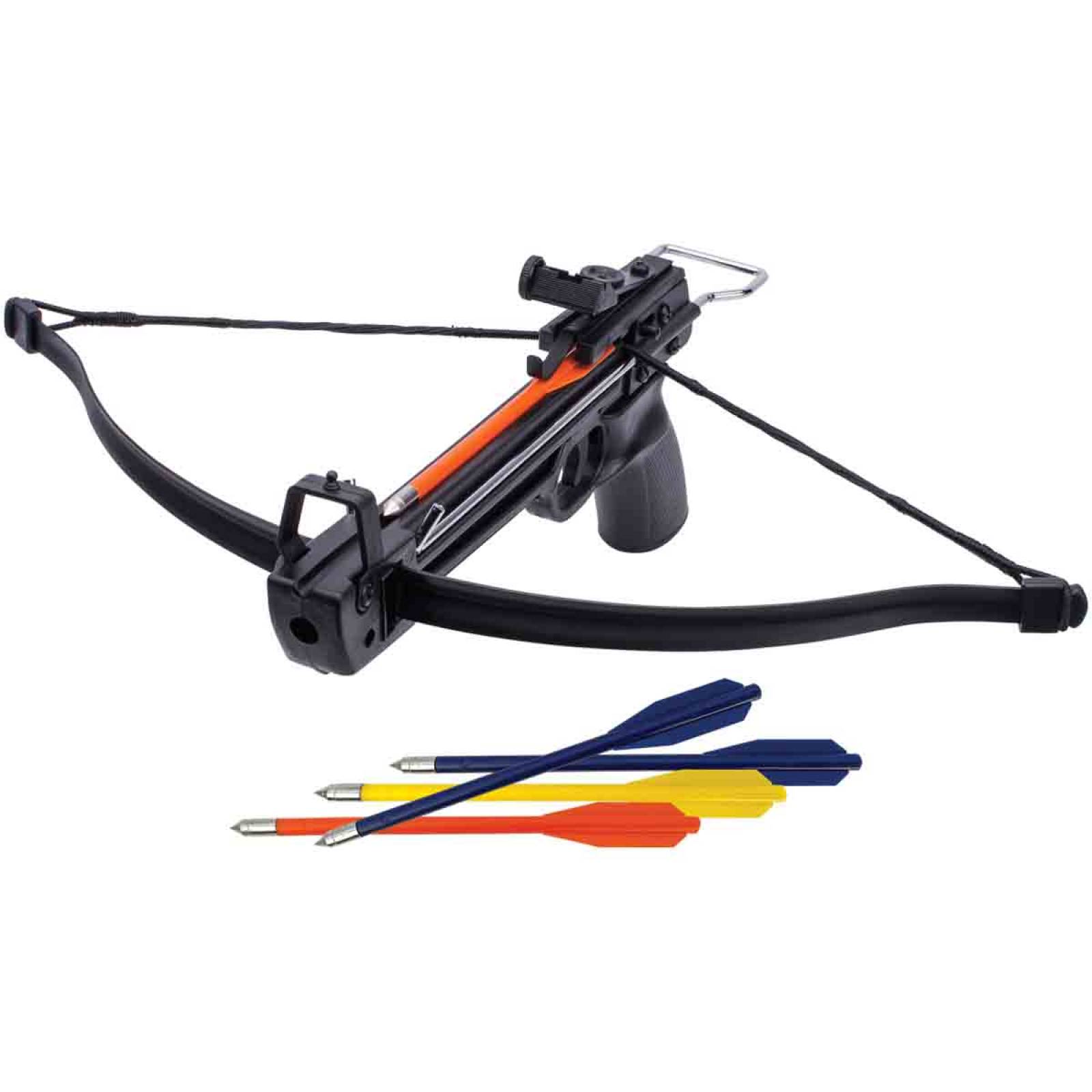 Ballesta Negra 50lbs + 5 Flechas Caceria Caza Tiro Deportivo 