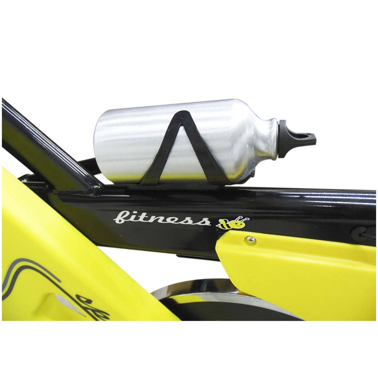 Bicicleta Spinning Fitness Estatica De Ejercicio Hogar Gym Amarillo/Negro