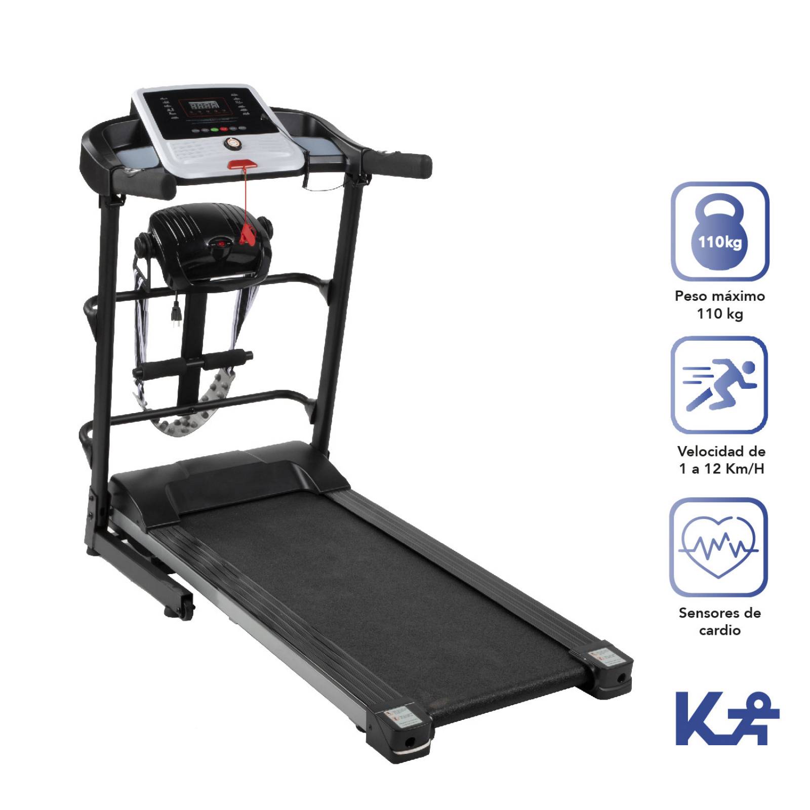 Cinta De Correr Caminadora 110v 2.5hp Cardio Ejercicio Hogar 