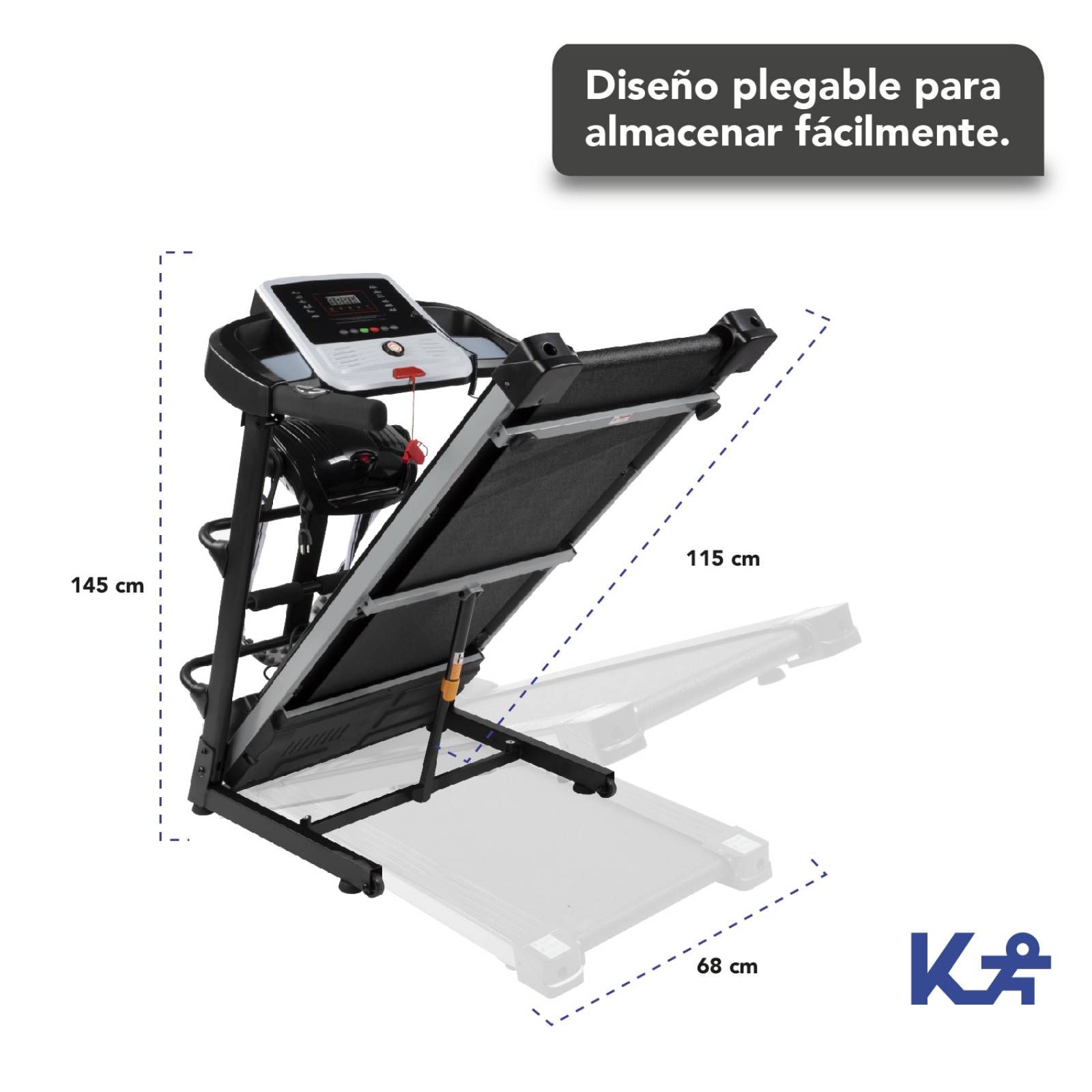 Cinta De Correr Caminadora 110v 2.5hp Cardio Ejercicio Hogar 