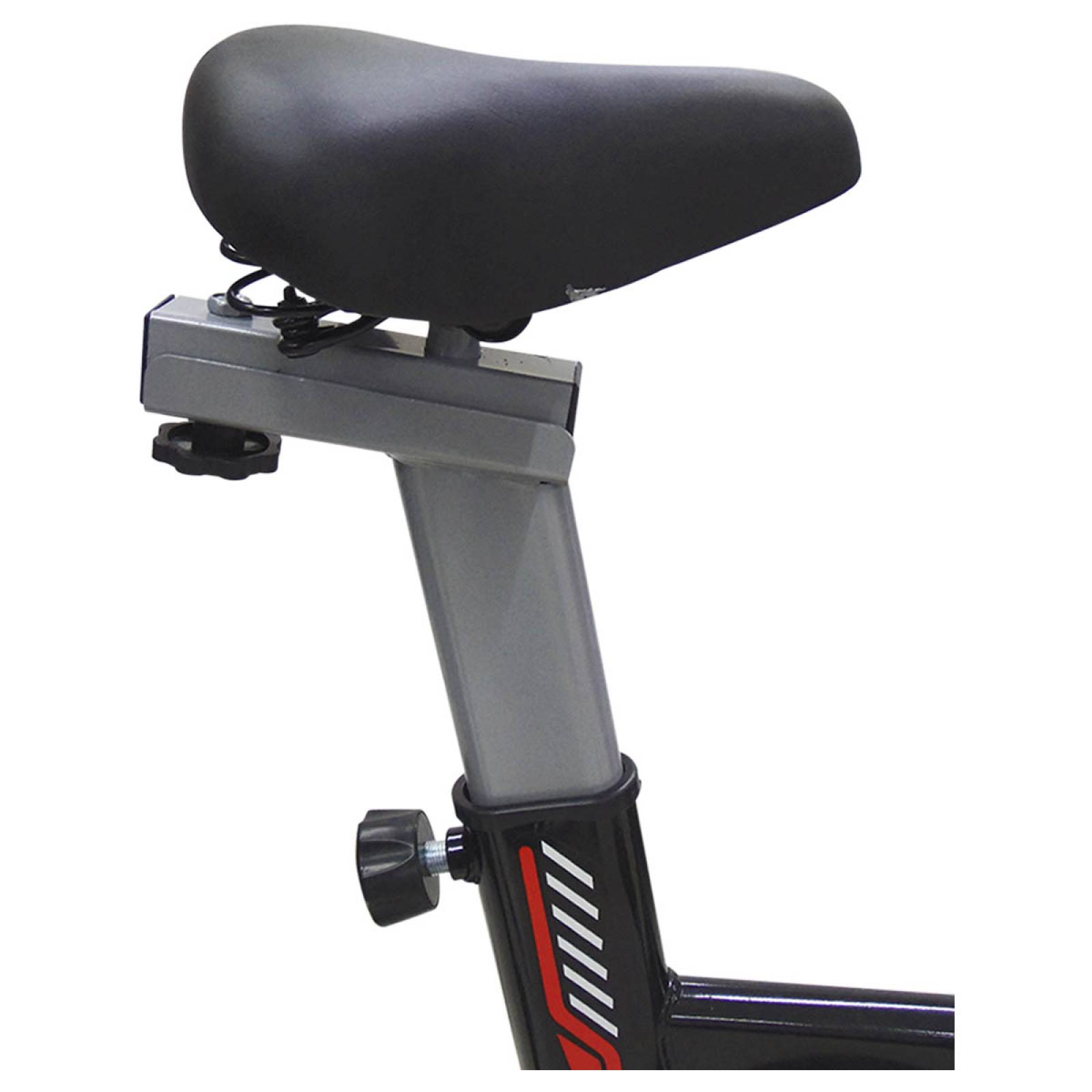 Bicicleta Spinning Fitness Estatica De Ejercicio Hogar Gym Rojo/Negro