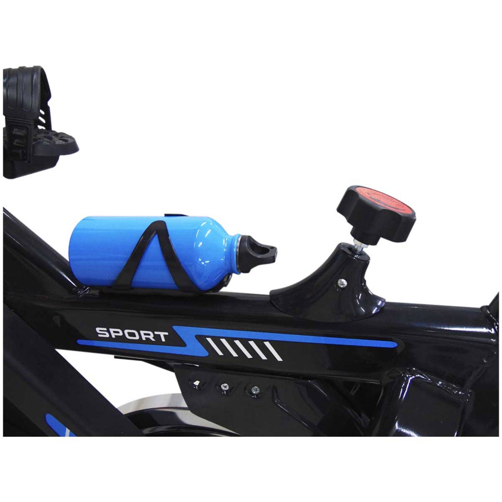 Bicicleta Spinning Fitness Estatica De Ejercicio Hogar Gym Azul/Negro