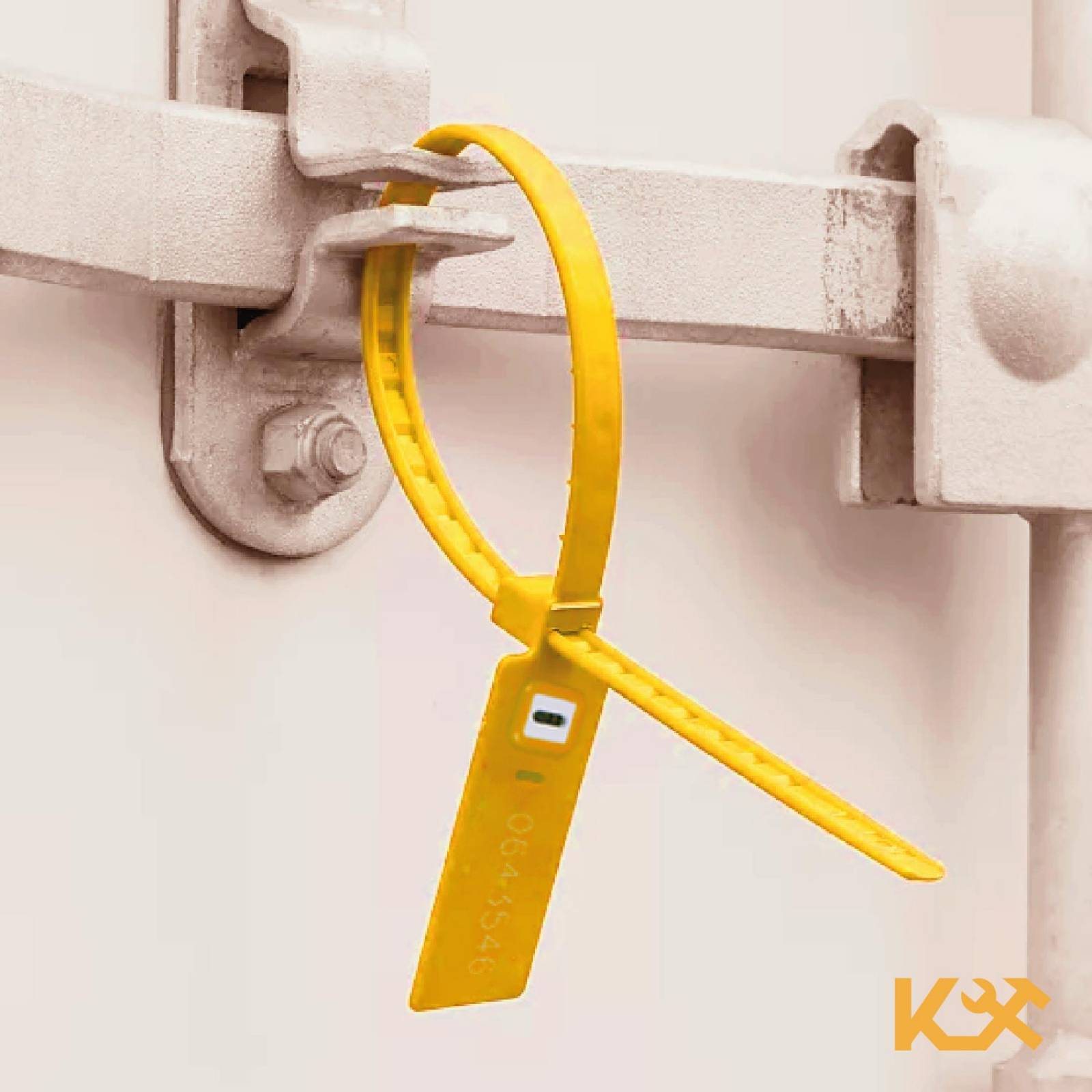 Cintillo Sello De Seguridad Cinchos 40cm Foliados 500 Pzs Amarillo