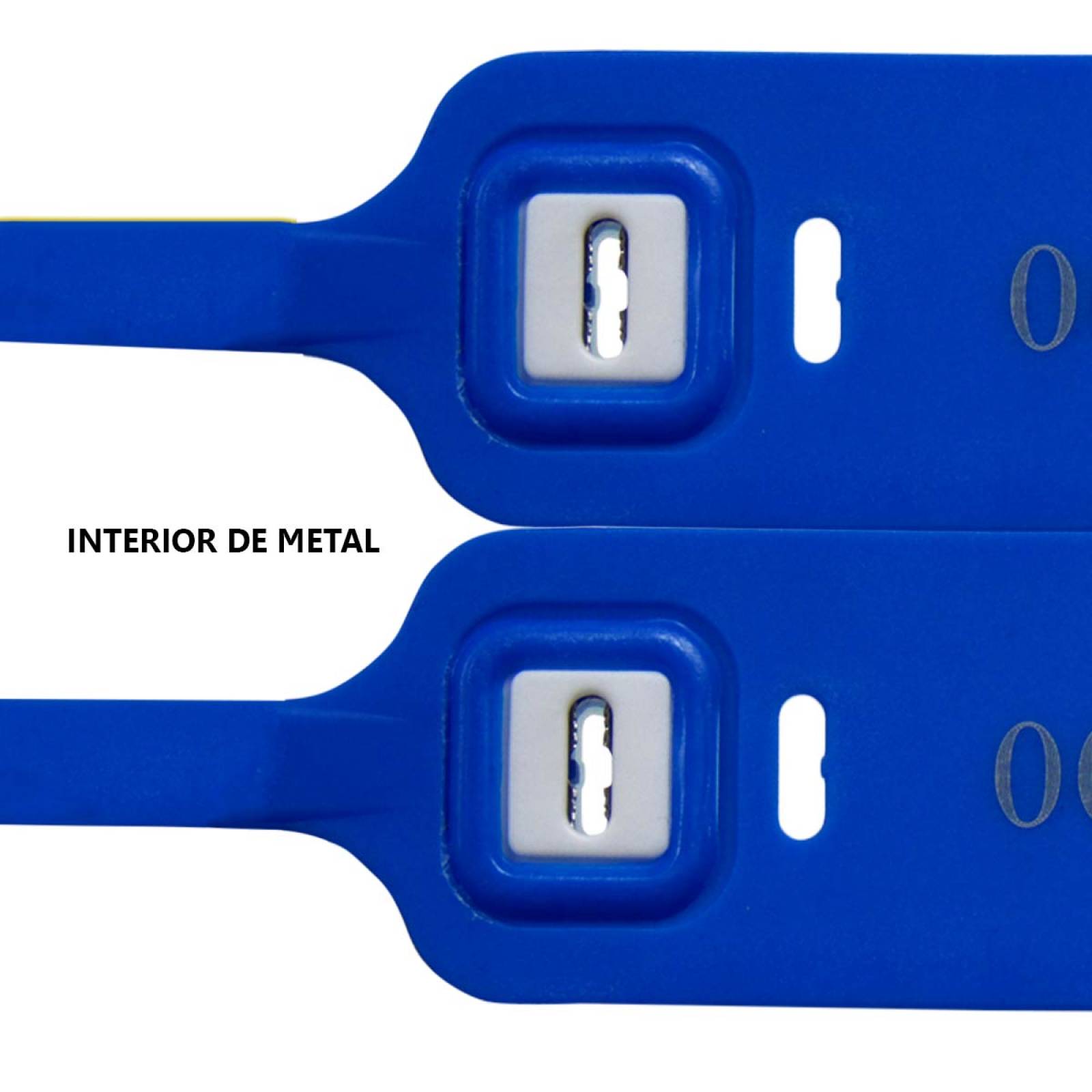 Sellos De Seguridad Cinchos 40CM Folio Inserto Metal 500 Pzs