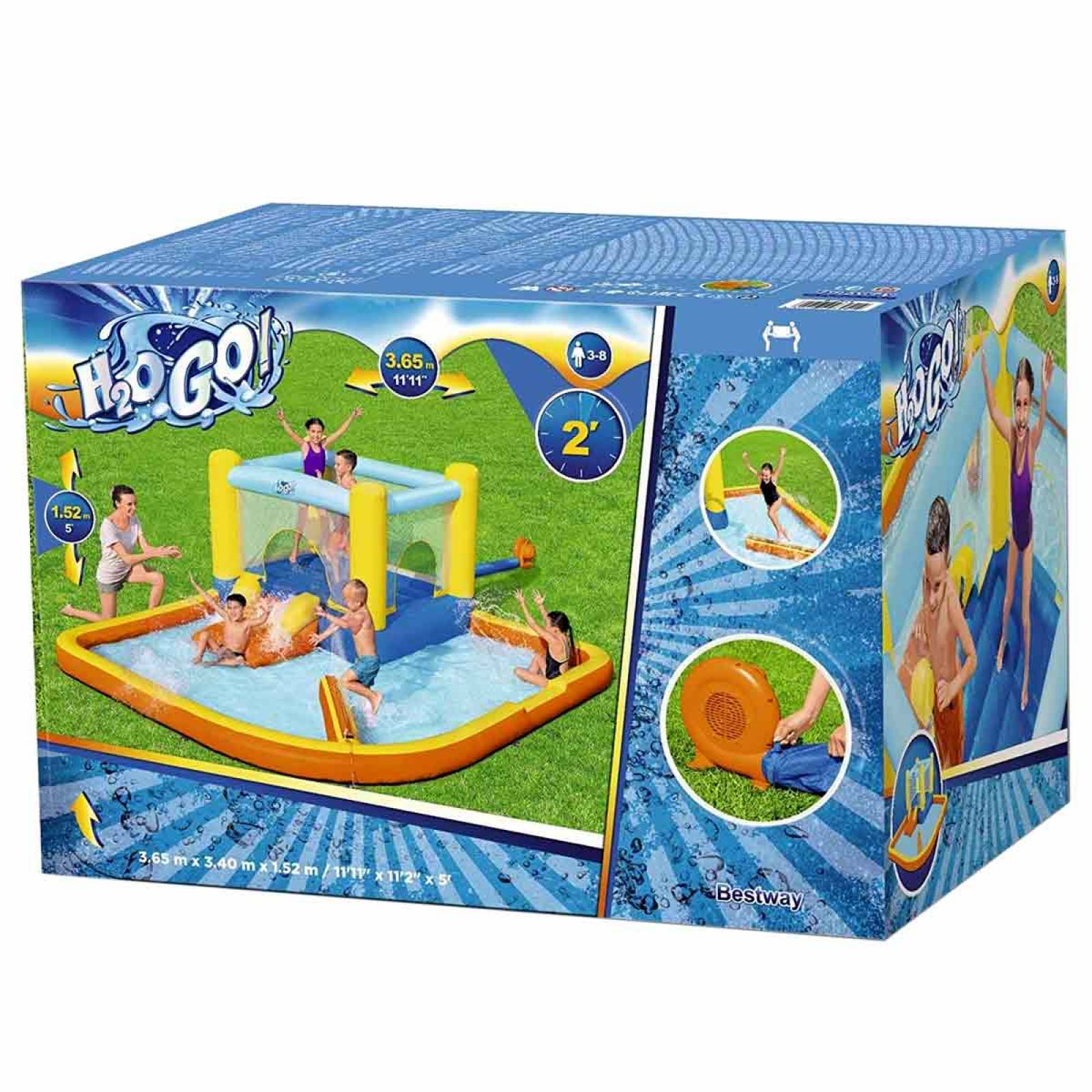 Alberca Parque Acuatico Brincolin Resbaladilla Bomba Bestway