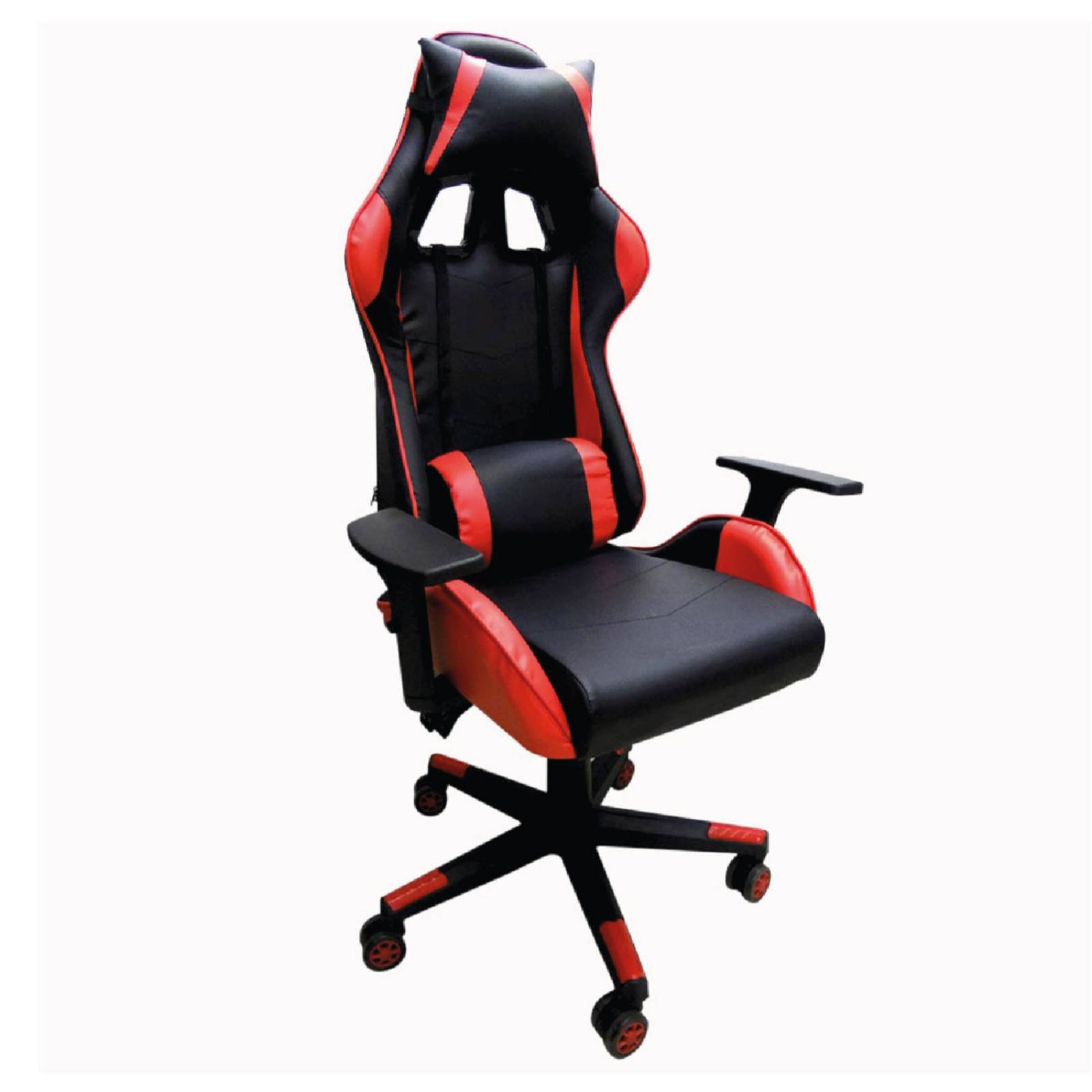 Silla Gamer Ergonomica Altura Ajustable Negra / Roja XC Game 300186 KingsHouse 