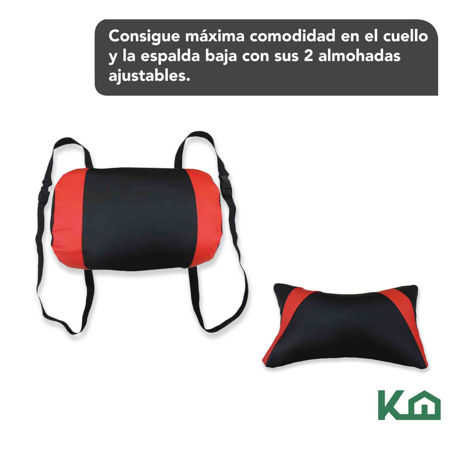 Silla Gamer Ergonomica Altura Ajustable Negra / Roja XC Game 300186 KingsHouse 