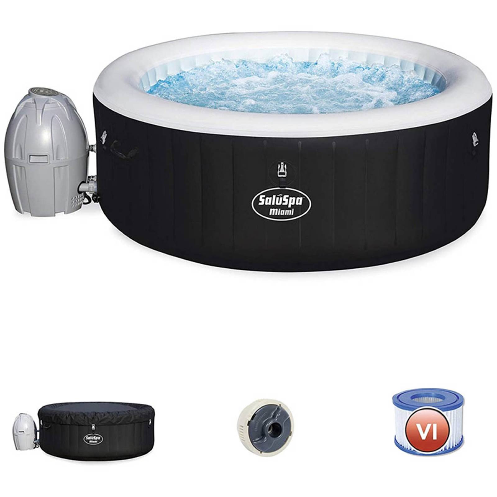 Alberca Jacuzzi Spa Hidromasaje Inflable 4 Personas Bestway