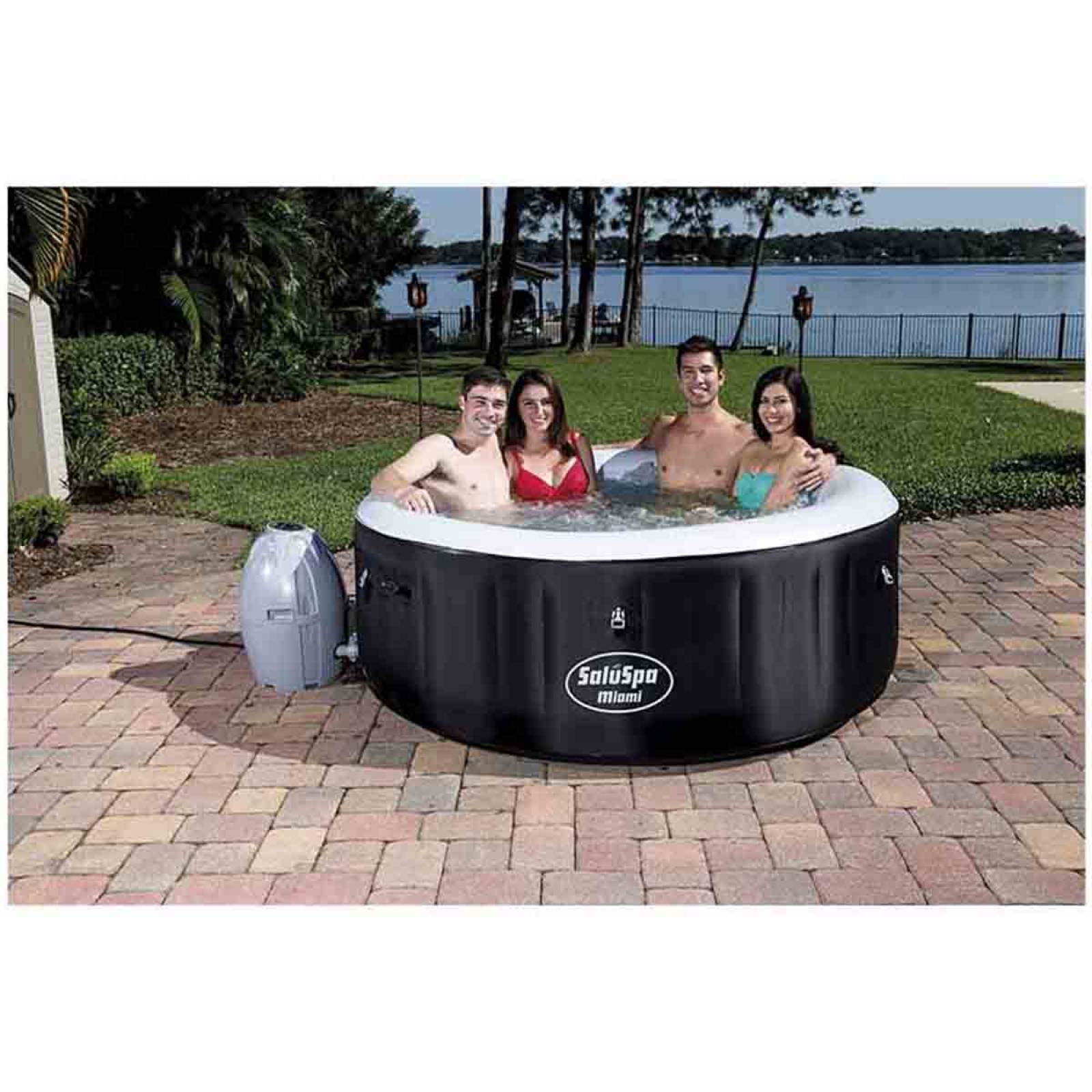 Alberca Jacuzzi Spa Hidromasaje Inflable 4 Personas Bestway