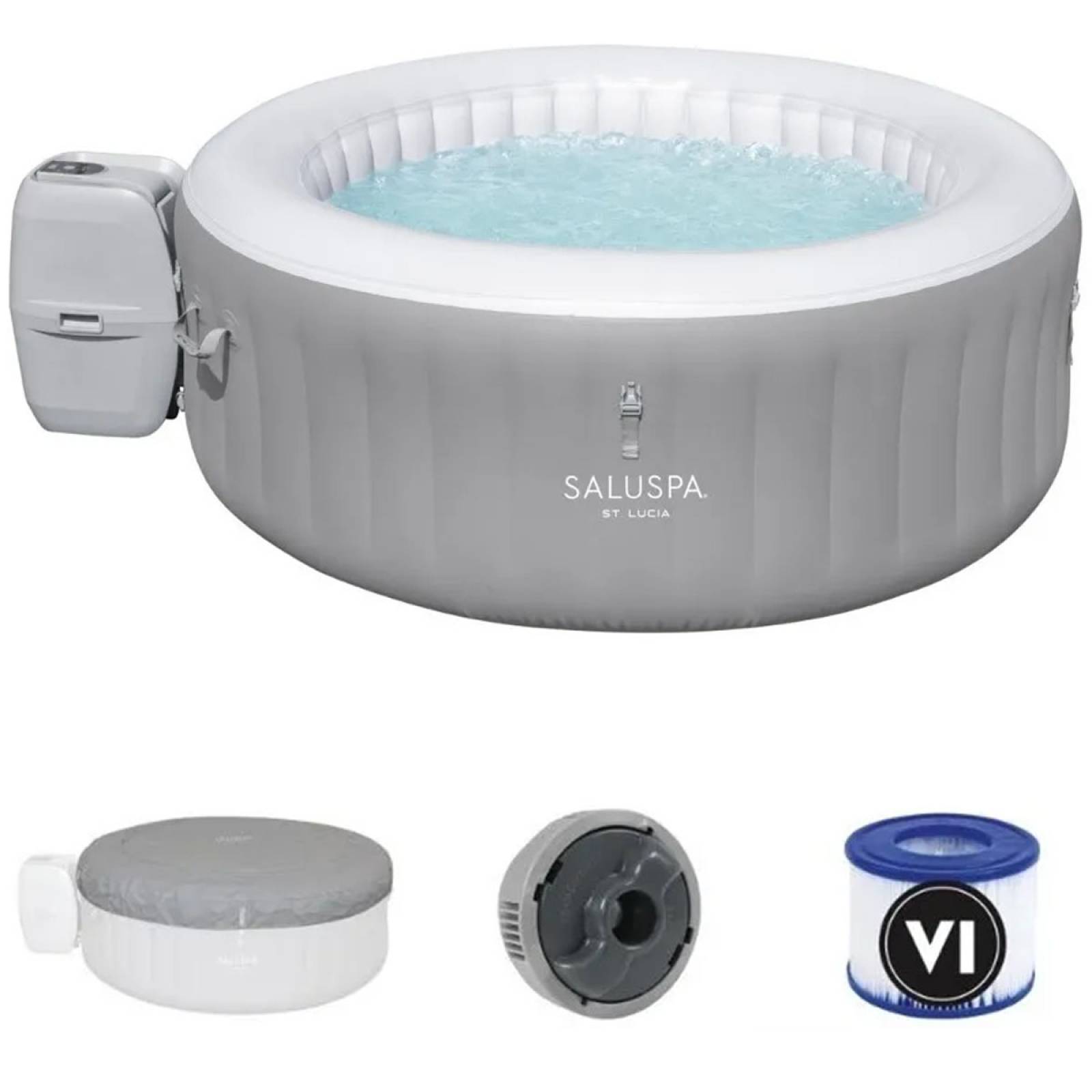 Alberca Jacuzzi Spa Hidromasaje Inflable 3 Personas Bestway