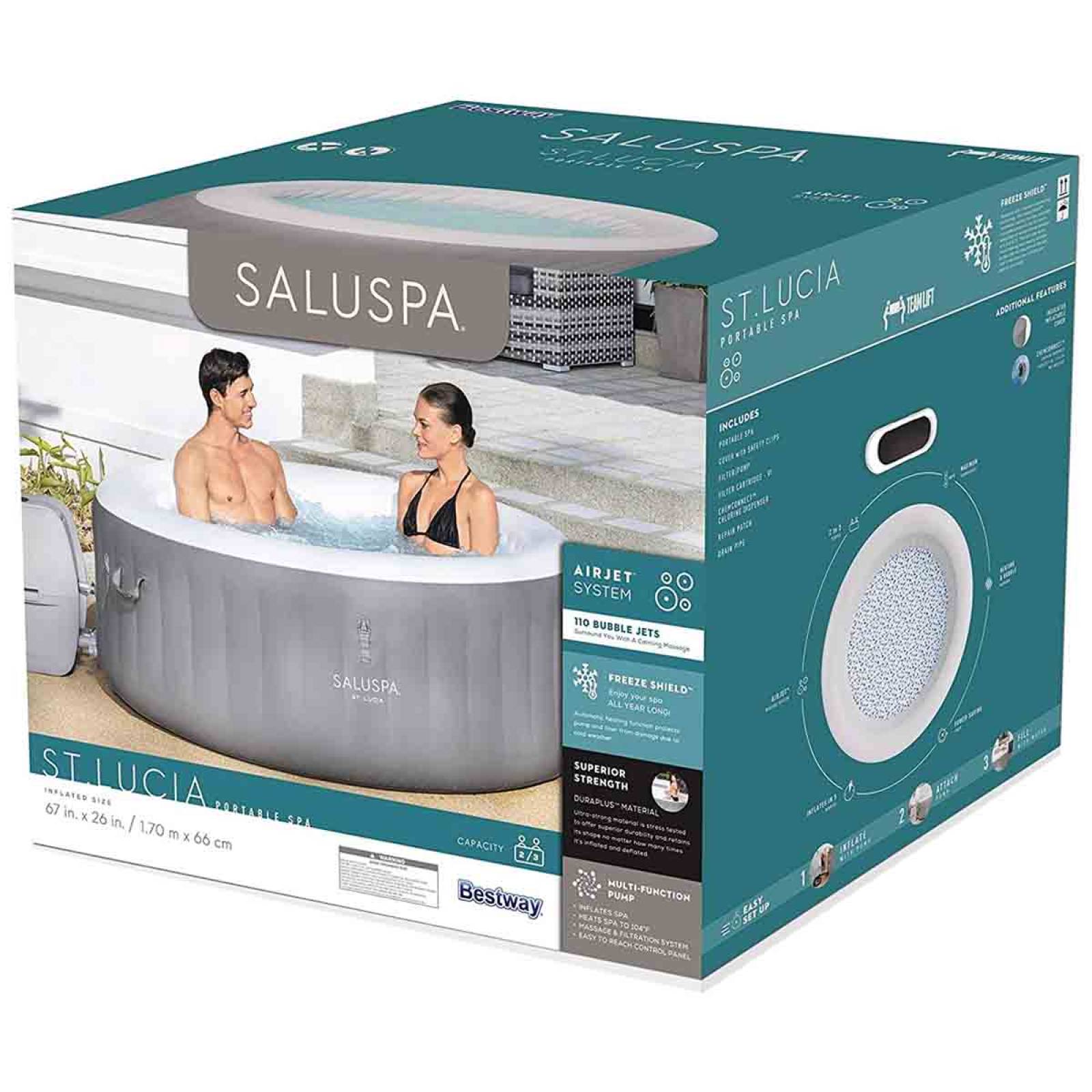 Alberca Jacuzzi Spa Hidromasaje Inflable 3 Personas Bestway