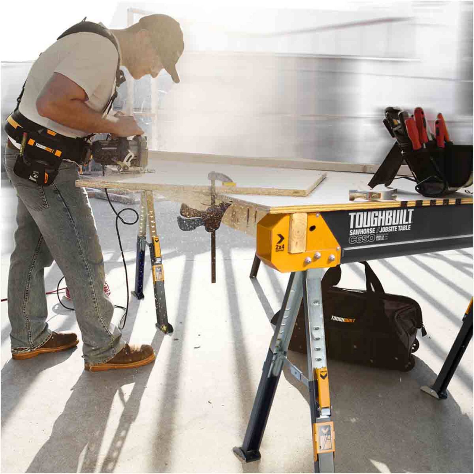 Banco Trabajo Portatil Multiproposito Carpintero ToughBuilt 