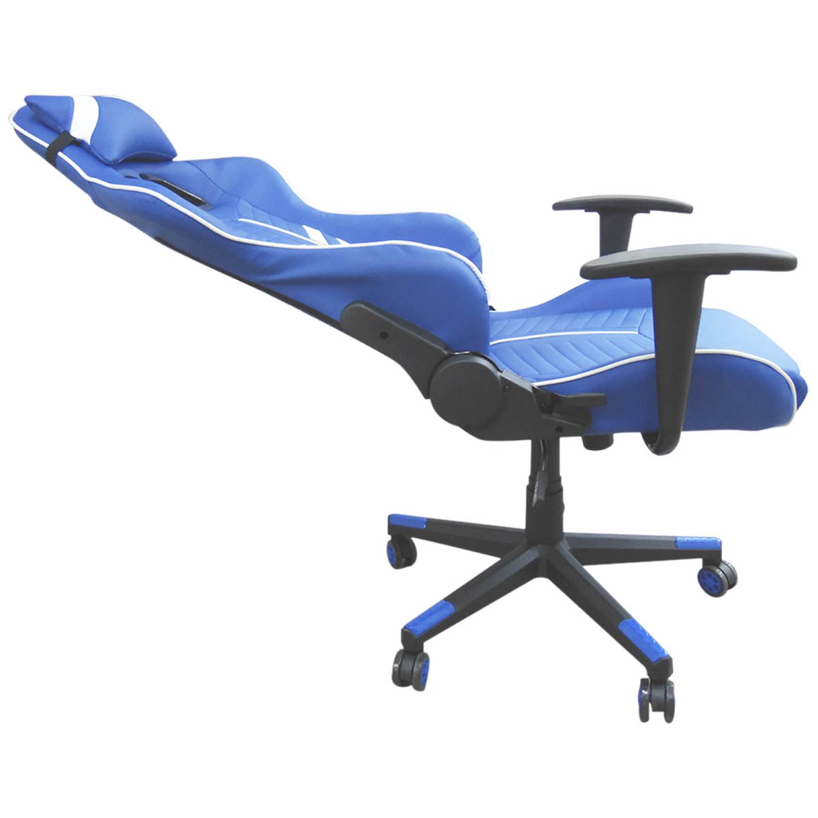 Silla Gamer Ergonomica Reclinable Gaming Pc Videojuegos Azul