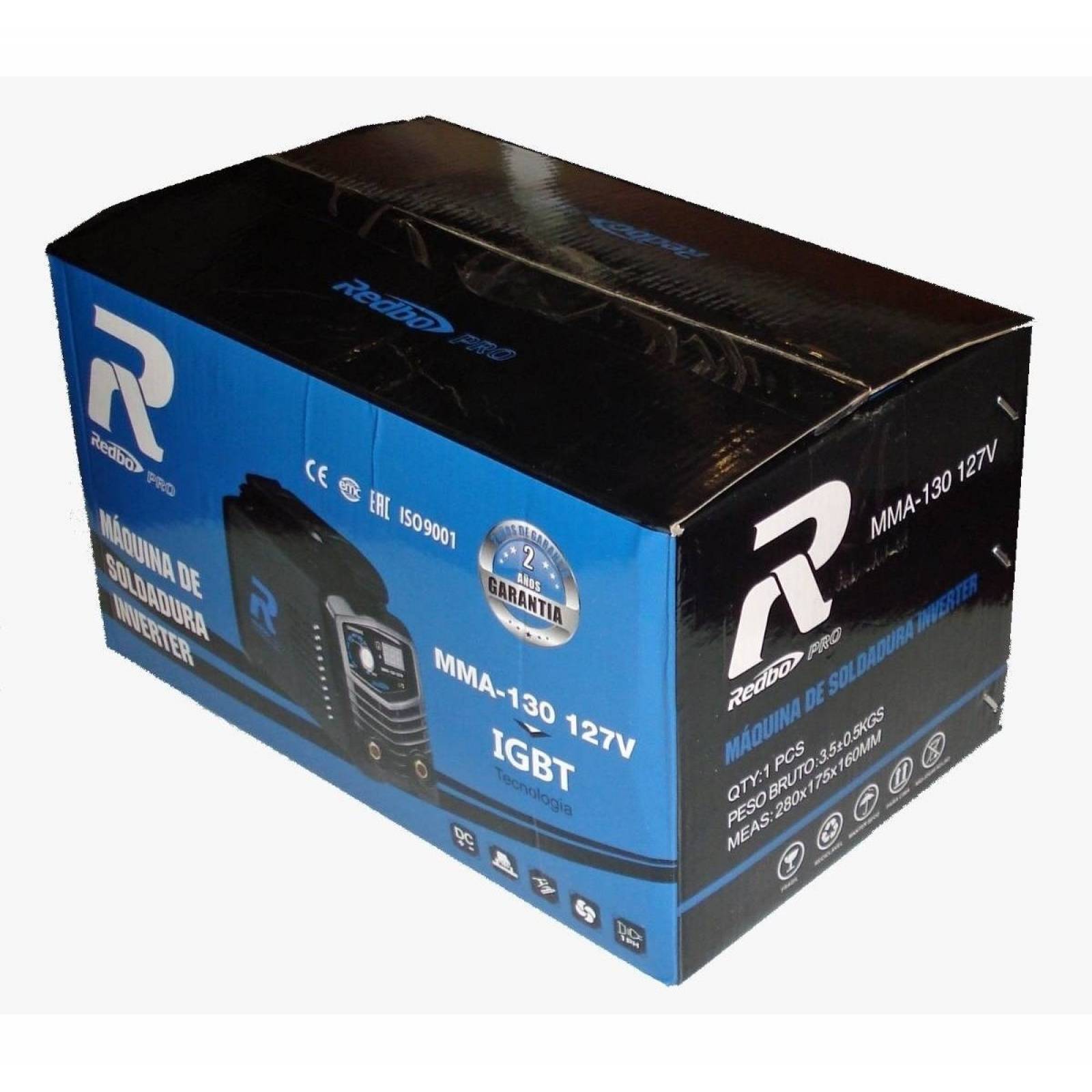 Soldadora Inversora Inverter Mini 110v 130 Amp Mma-130 Redbo 