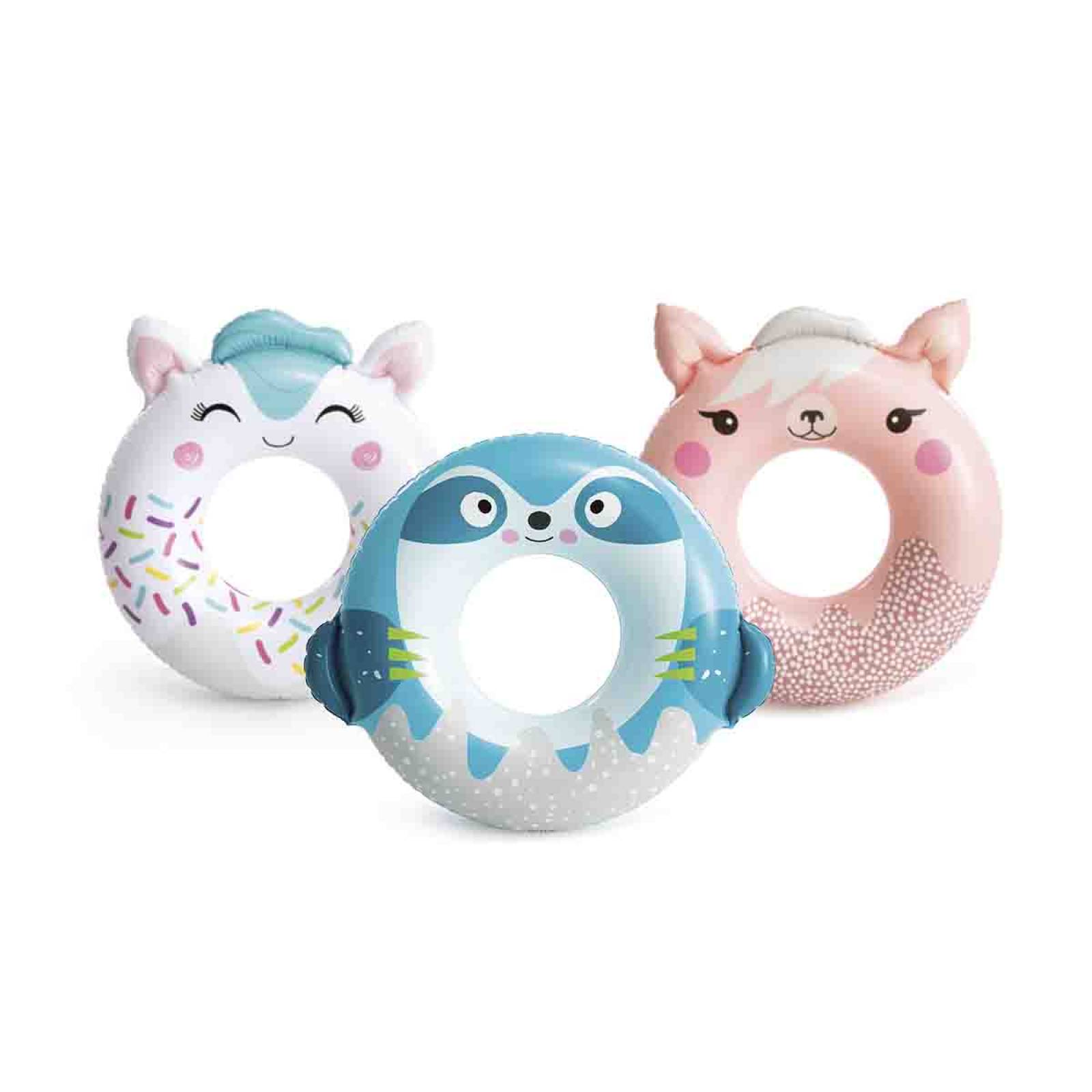 Flotador Salvavidas Llama Perezozo O Gato Para Niños Intex 