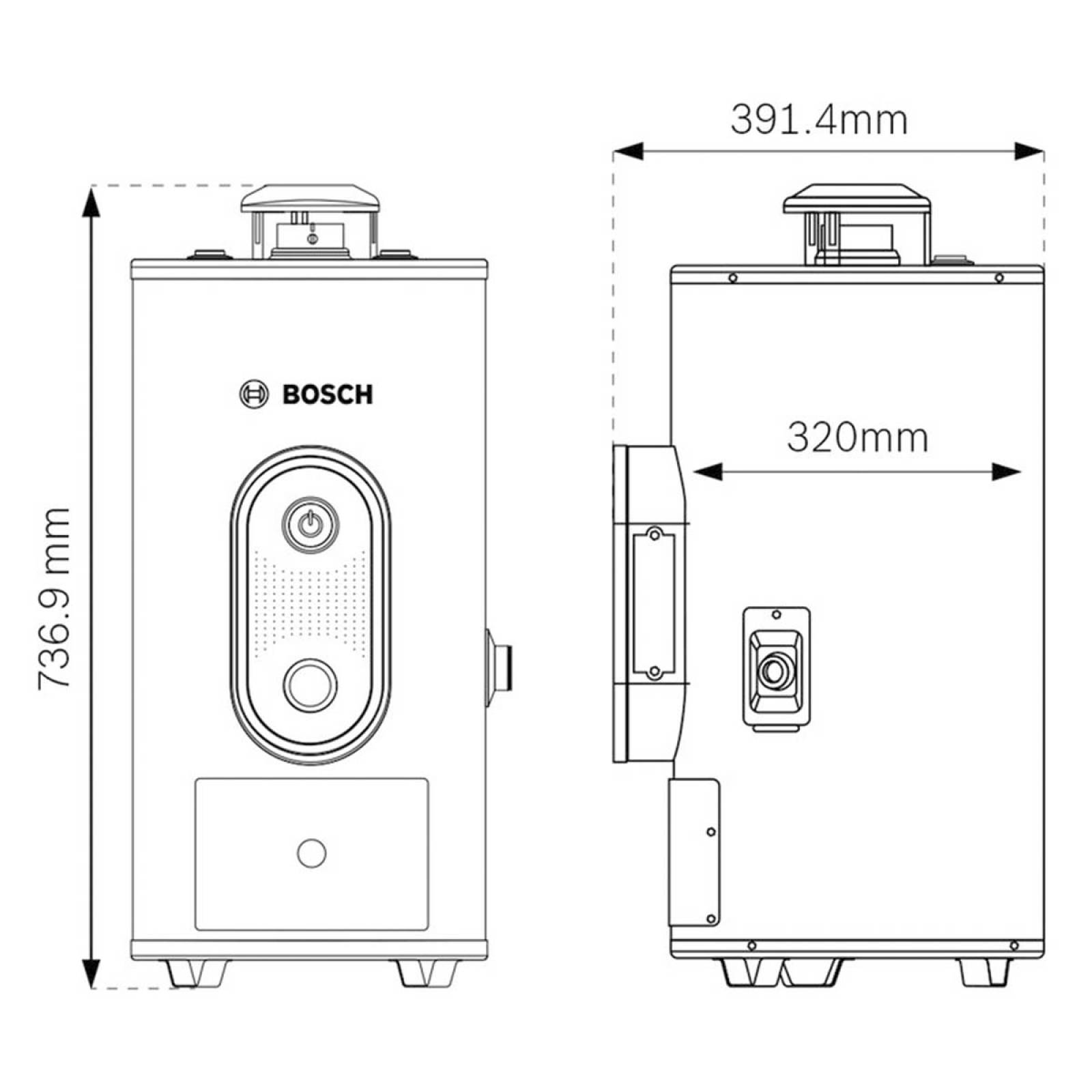 Calentador Boiler Paso 1 Servicio Gas Natural 5 L Baño Bosch 