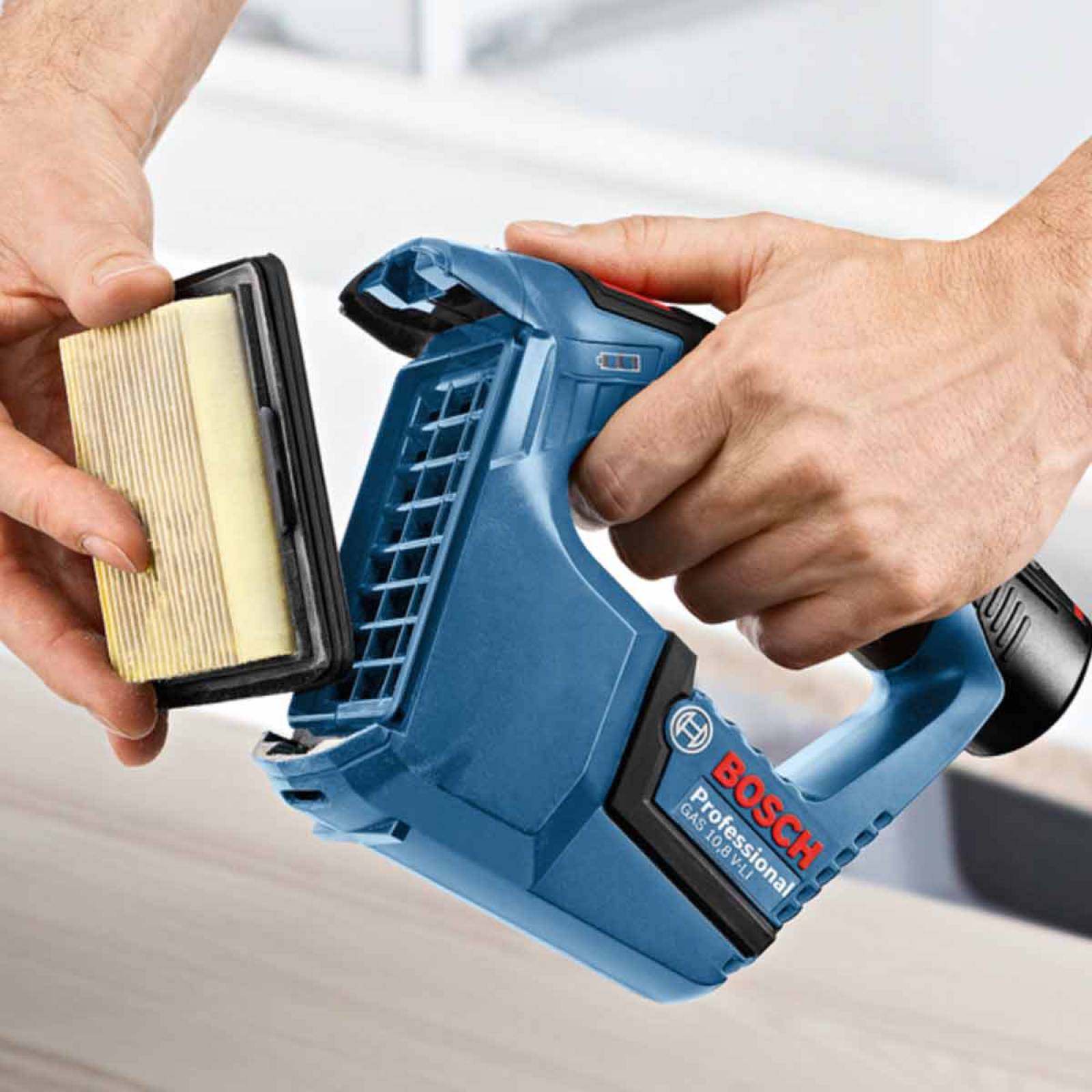 Aspiradora De Polvo Bosch Gas 12v-li 12v S/ Batería De Bosch 