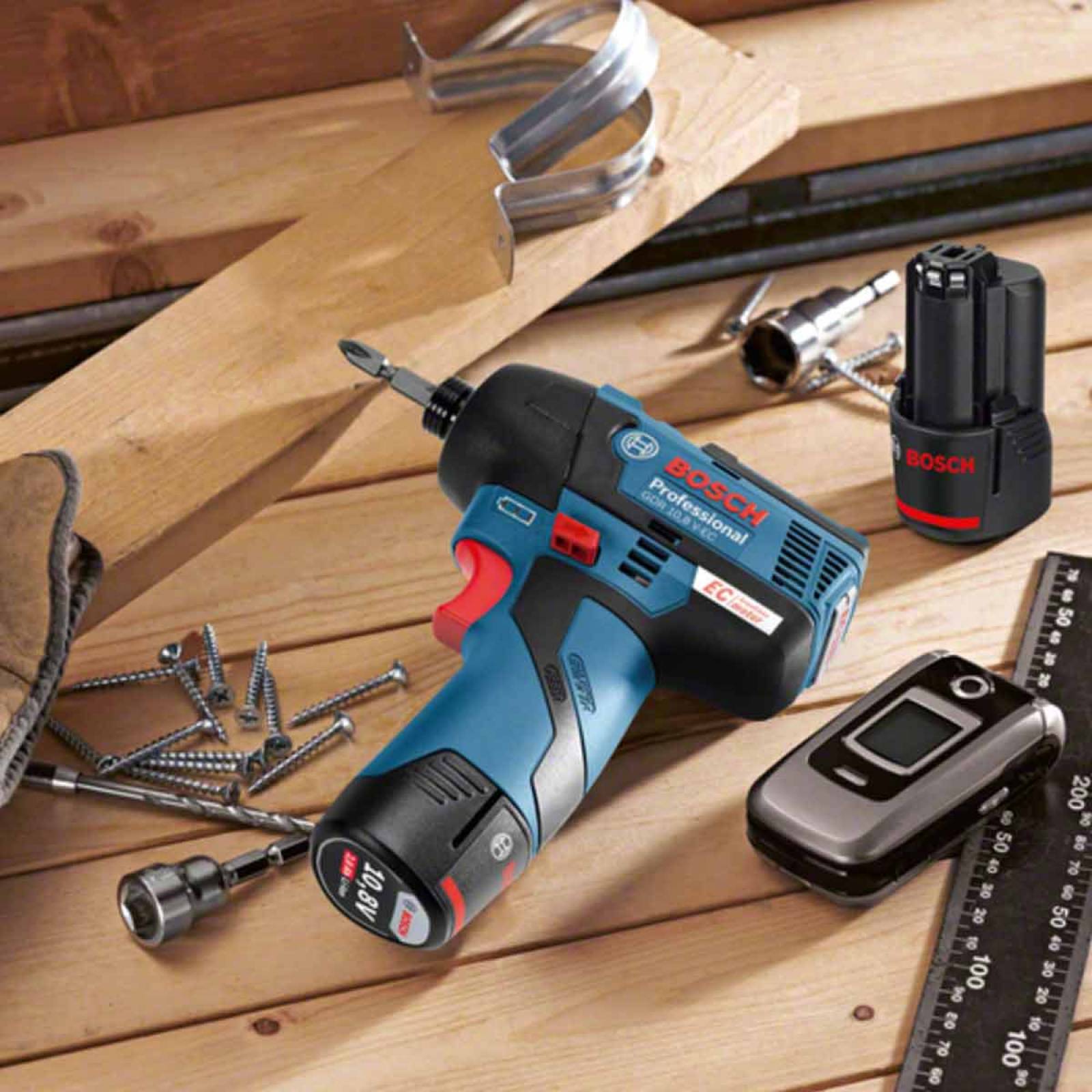 Taladro Pistola Llave Impacto Atornillador Inalambrico Bosch 