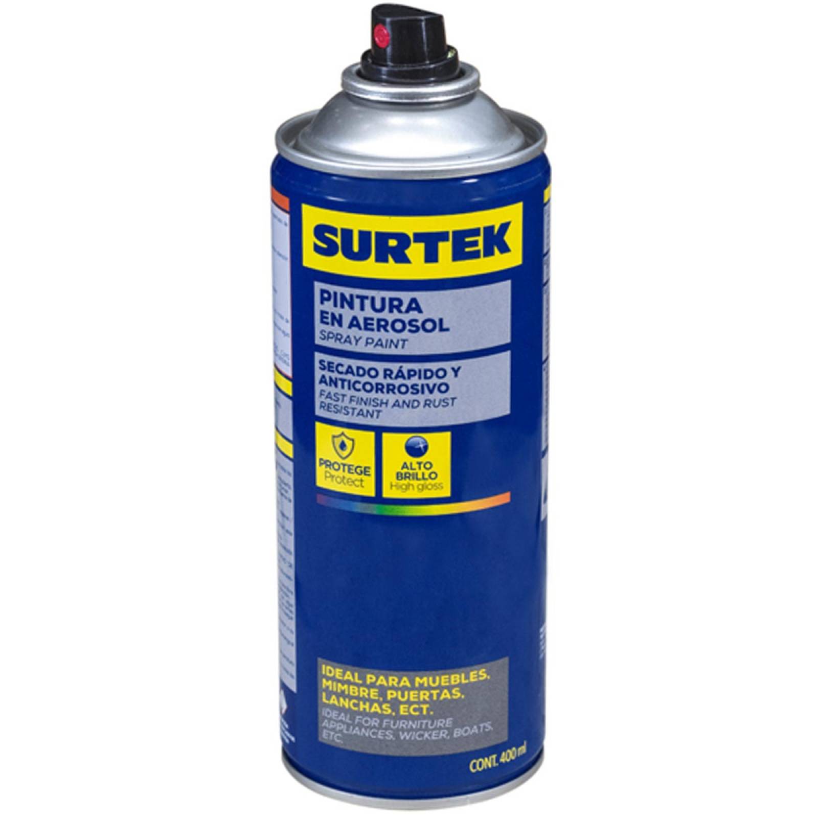Pintura En Aerosol Spray Lata Blanco Mate 300ml Hogar Surtek 