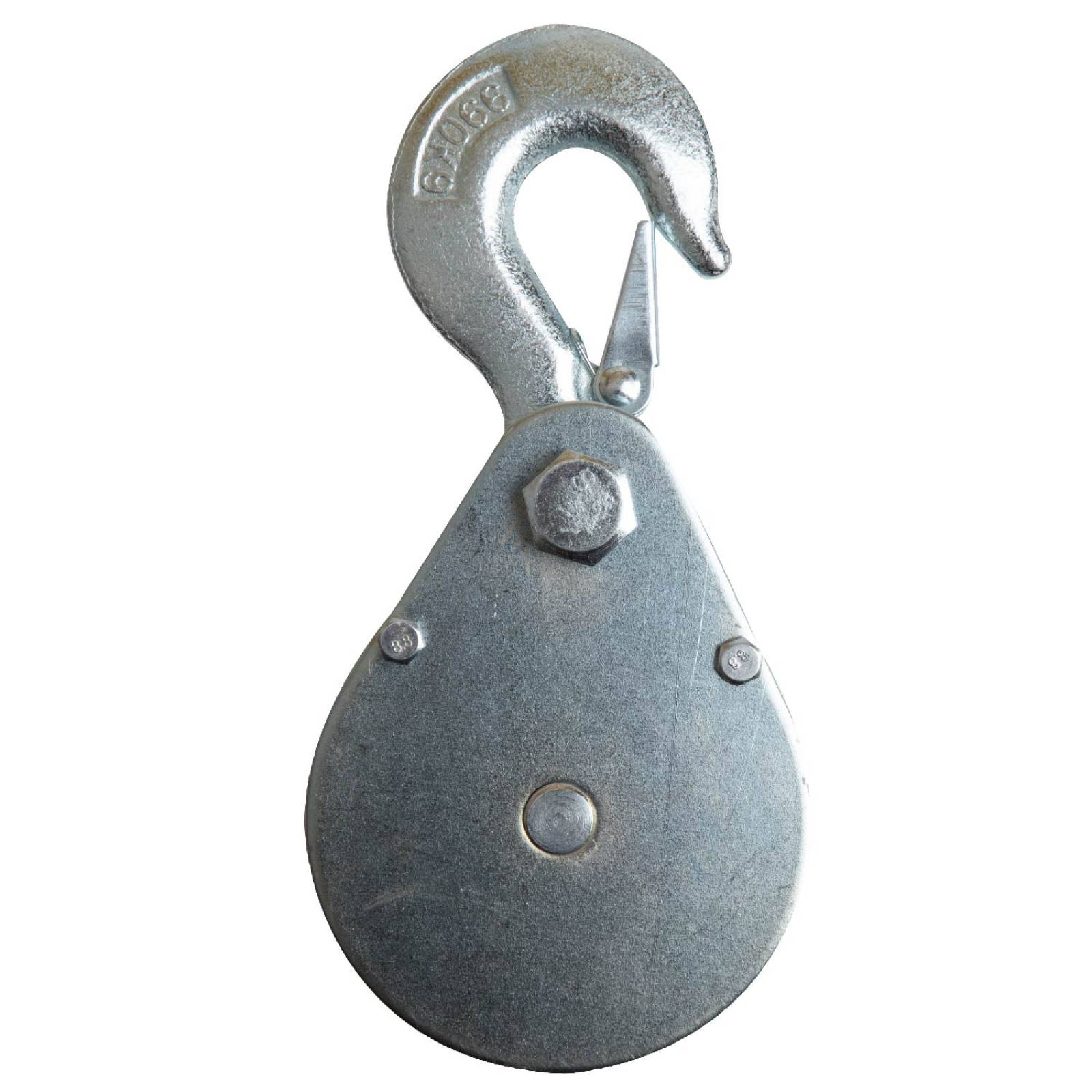 Polea Fija Metalica 3 3/8in Con Gancho Carga 990 Kg Kingsman 