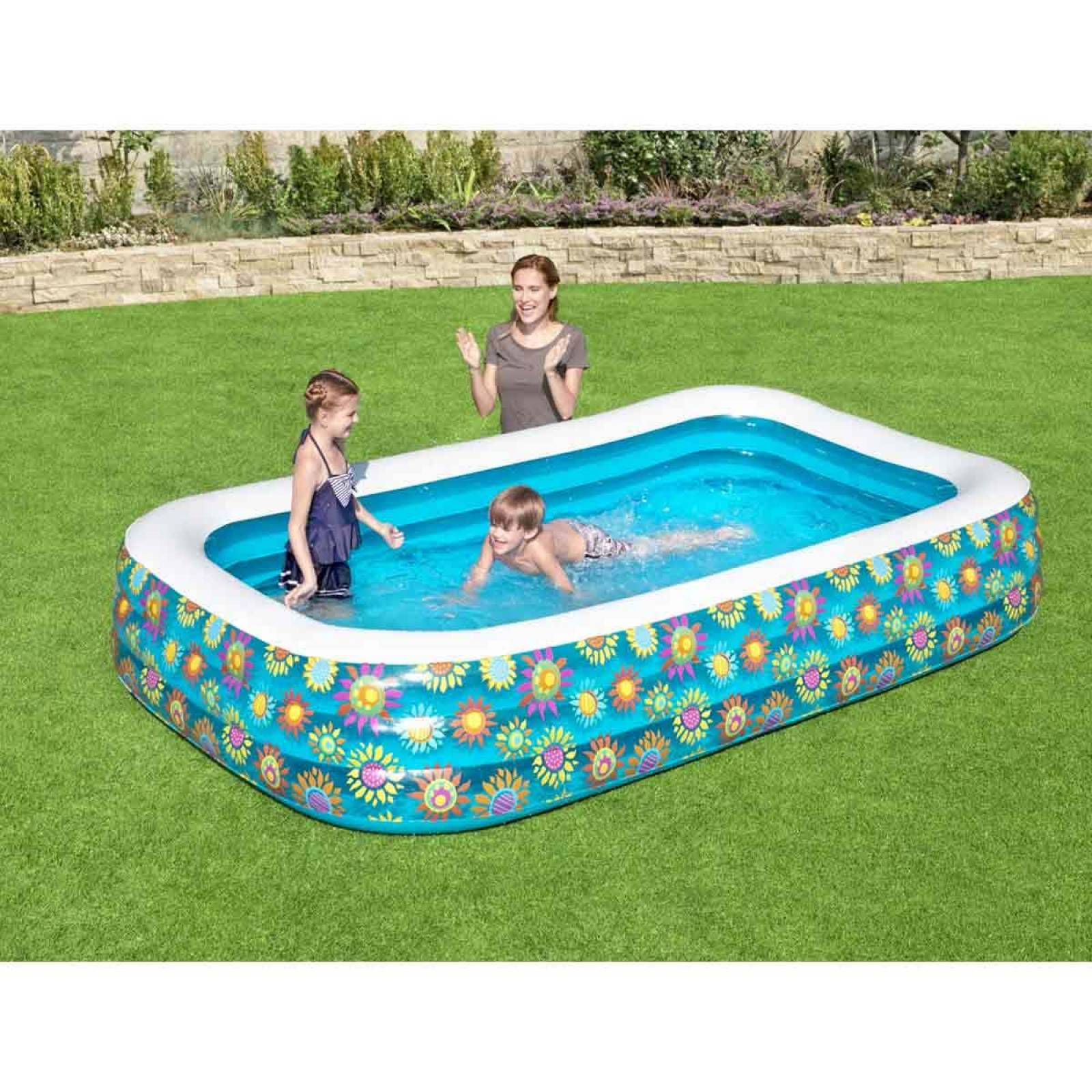 Alberca Piscina Inflable Rectangular 305 Cm Familiar Bestway 