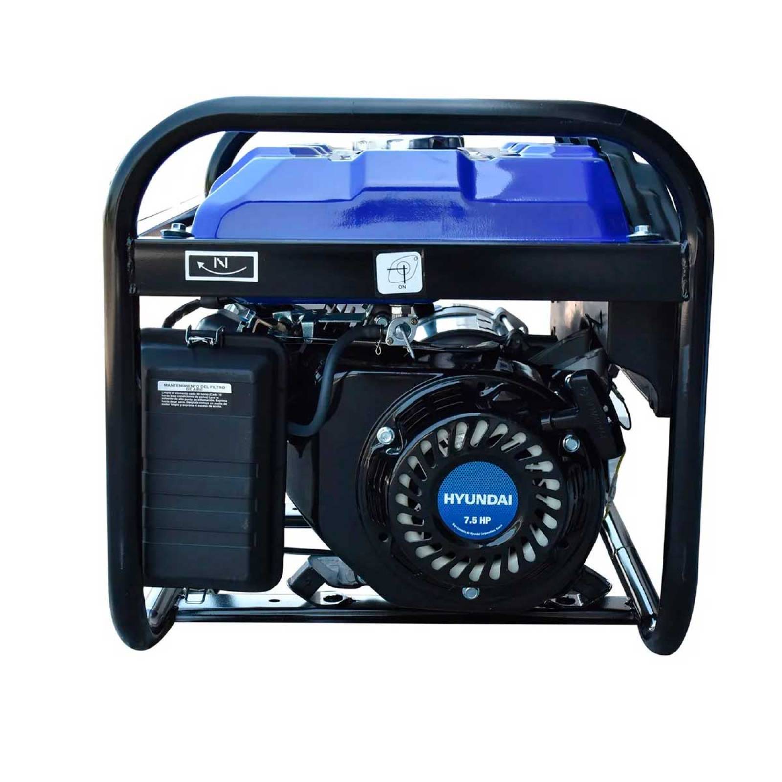 Generador Planta De Luz Portatil A Gasolina Bifasico Hyundai 