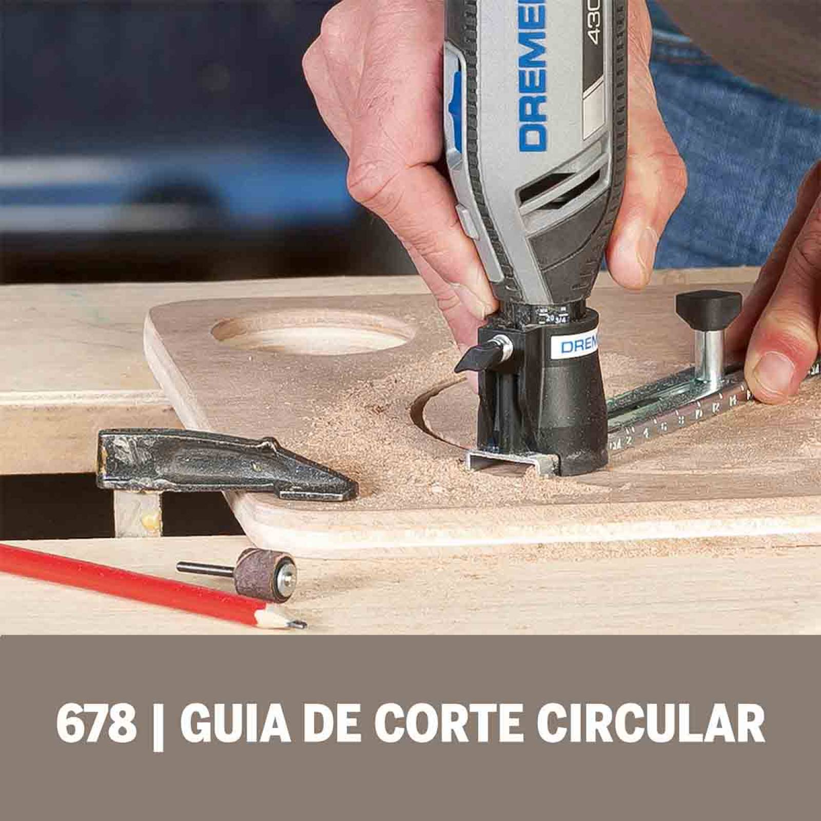 Dremel Guia de Corte Lateral y Circular 678 
