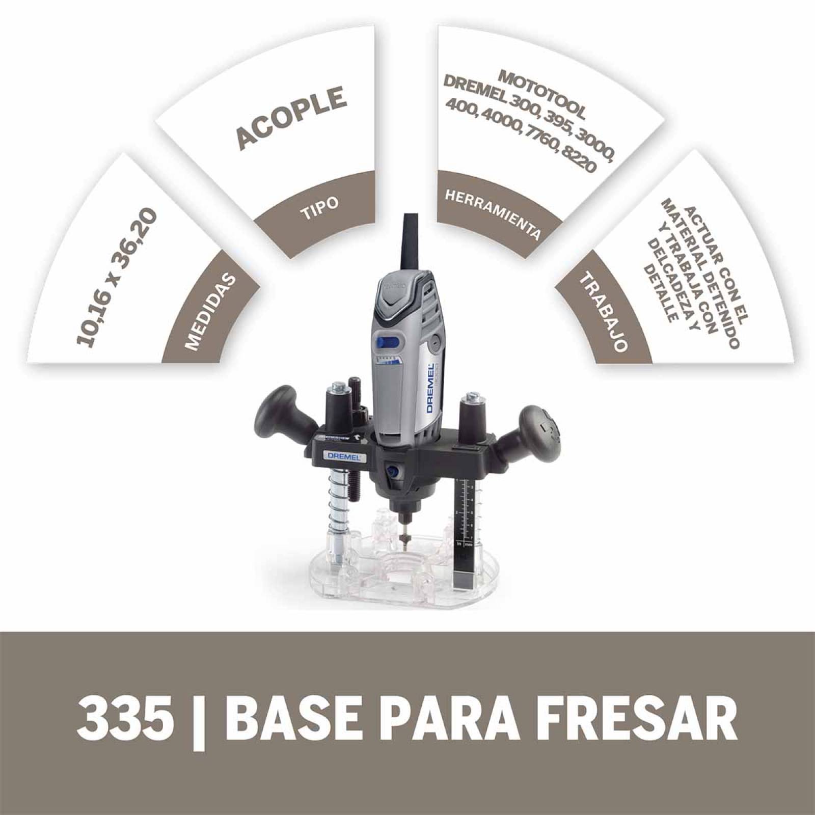 Base Para Router Convertidor Mototool A Router 335 Dremel 