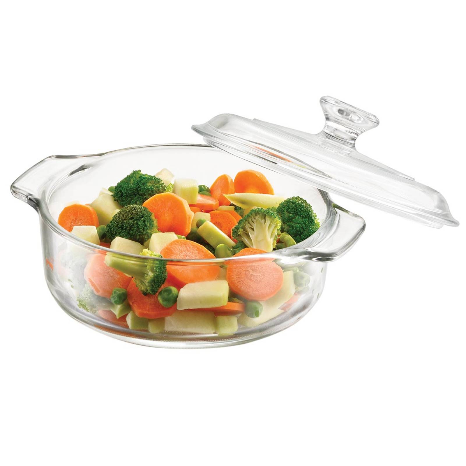 Cacerola Olla Cazuela Vidrio 948ml Cocina Casa Horno Pyrorey 