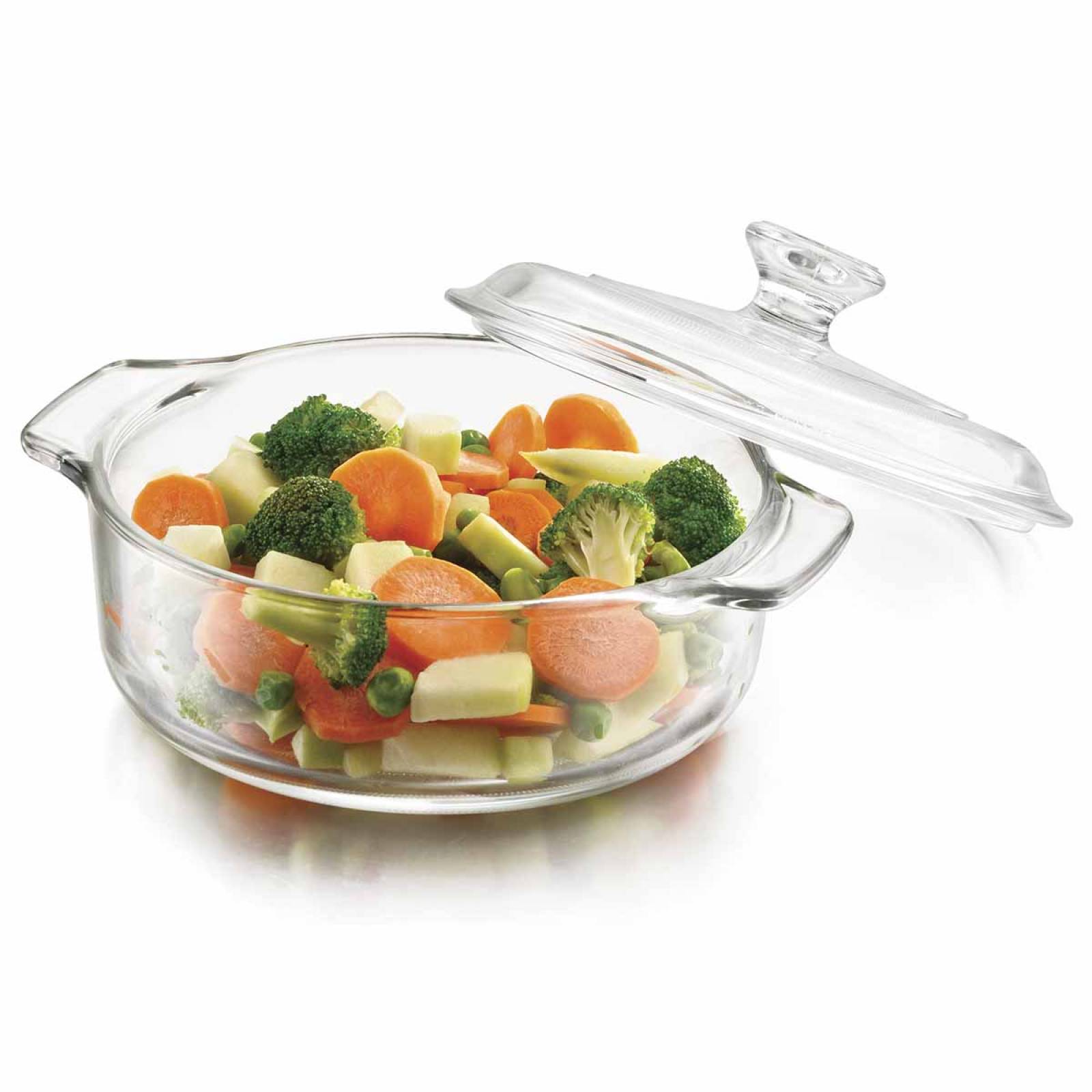Cacerola Olla Cazuela Vidrio 948ml Cocina Casa Horno Pyrorey 