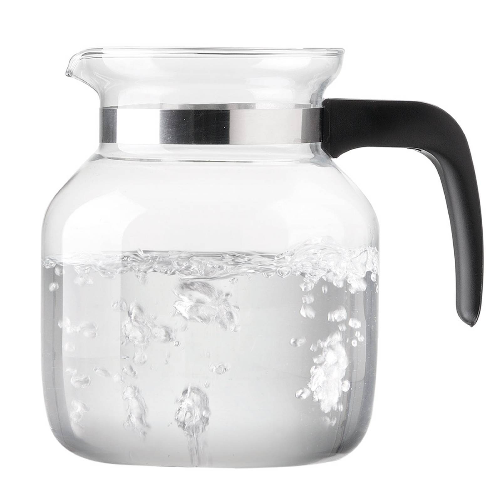 Jarra Vidrio 1.4 L + Tapa Calentar Agua Cocina Hogar Pyrorey 