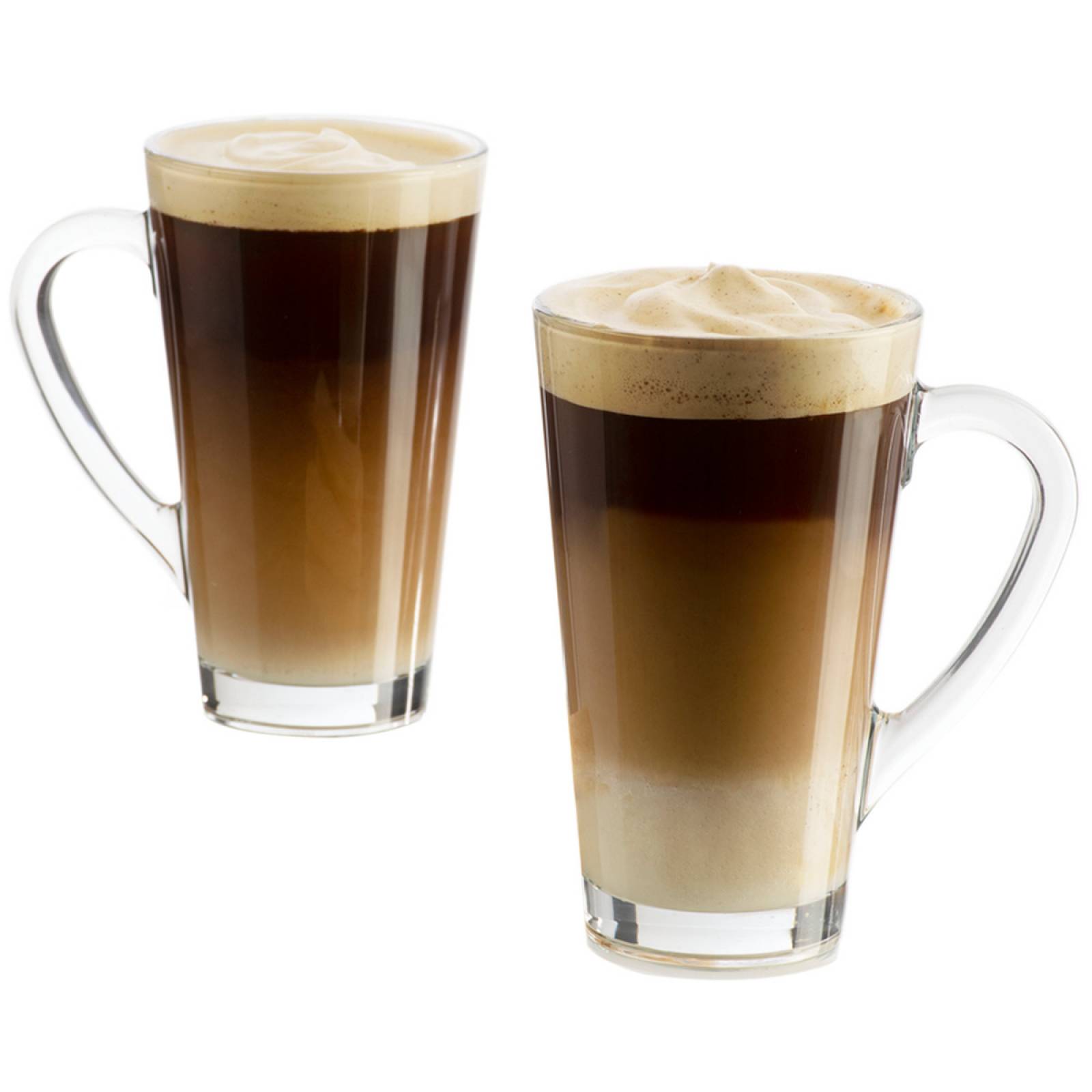 Tazas Cavana 486ml 12 Pzs Vidrio Capuchino Café Cocina Crisa 