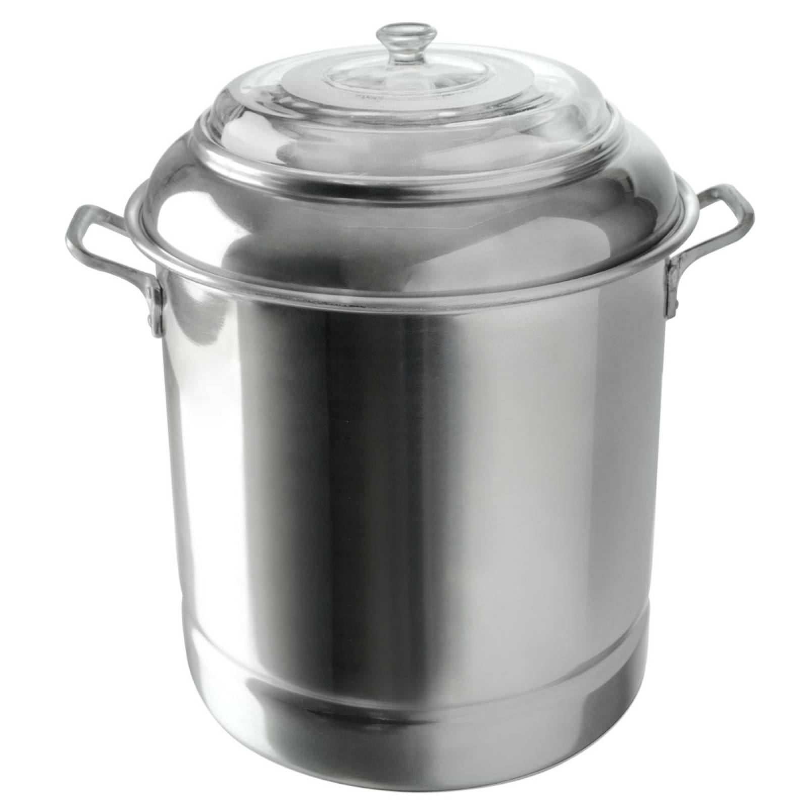 Vaporera Olla Aluminio No34 + Tapa Cristal Tamalera Pyrorey 