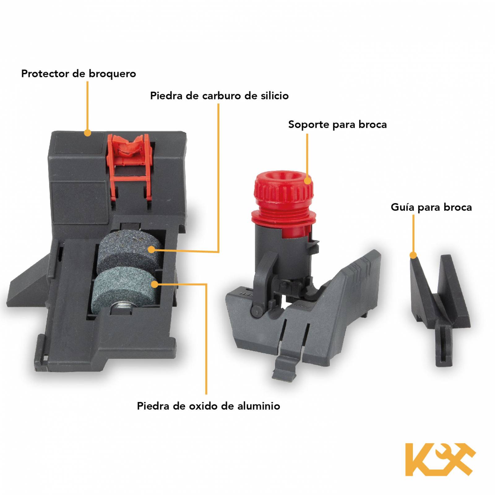 Afilador Para Brocas Taladro 3/32 A 1/2 In Filo Saca Punta 