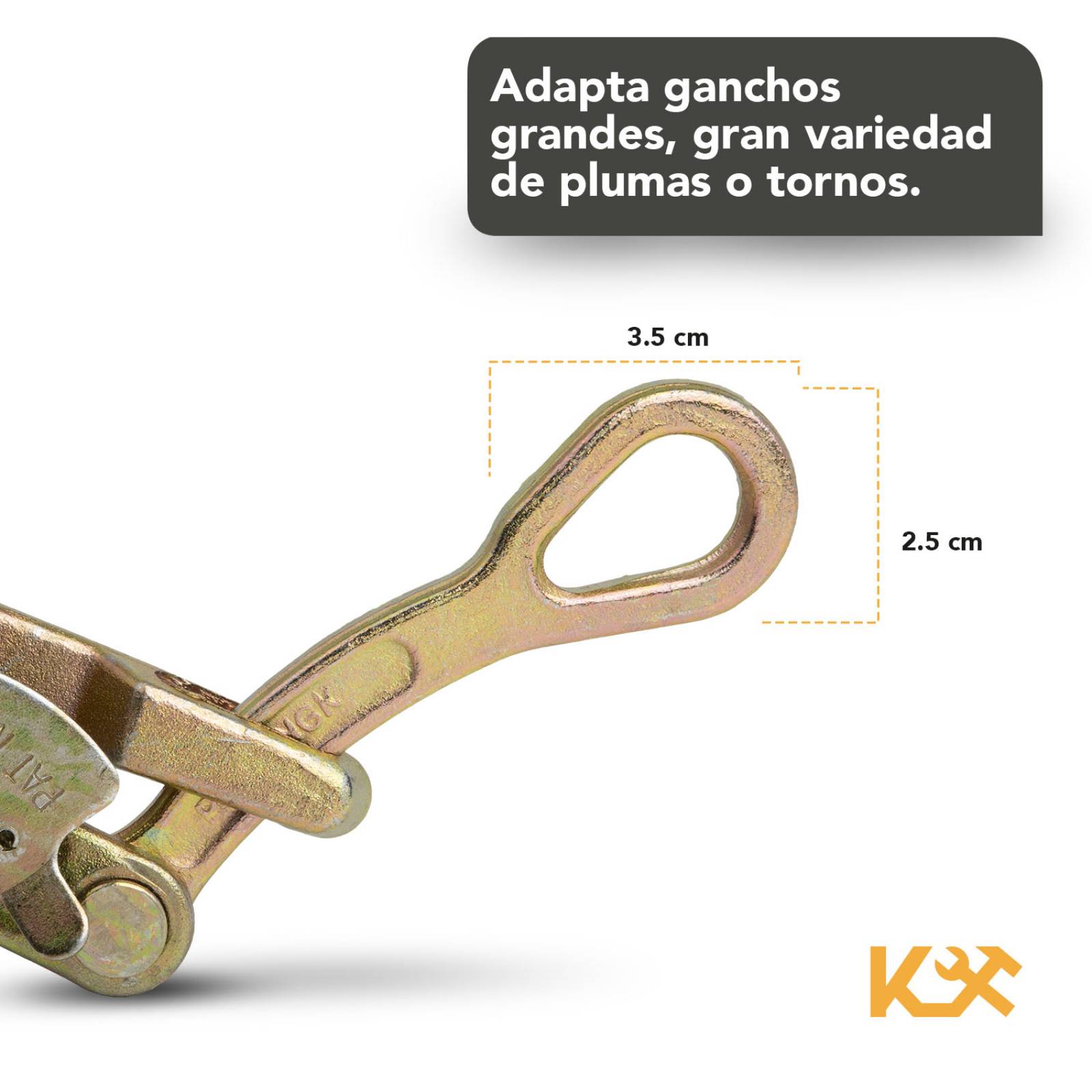 Tensor Quijada 2,5-16 Mm 1 Ton Tensar Jalar Cables Liniero