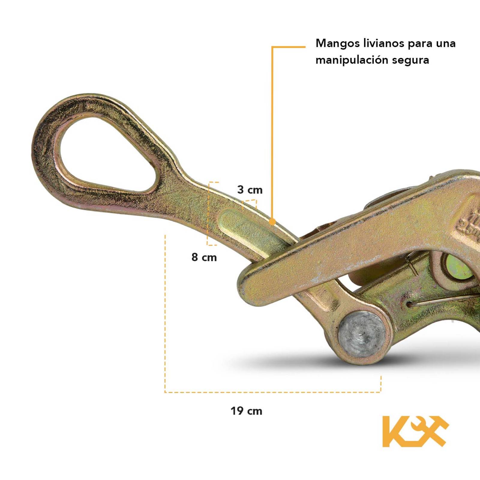 Tensor Quijada 2,5-16 Mm 1 Ton Tensar Jalar Cables Liniero