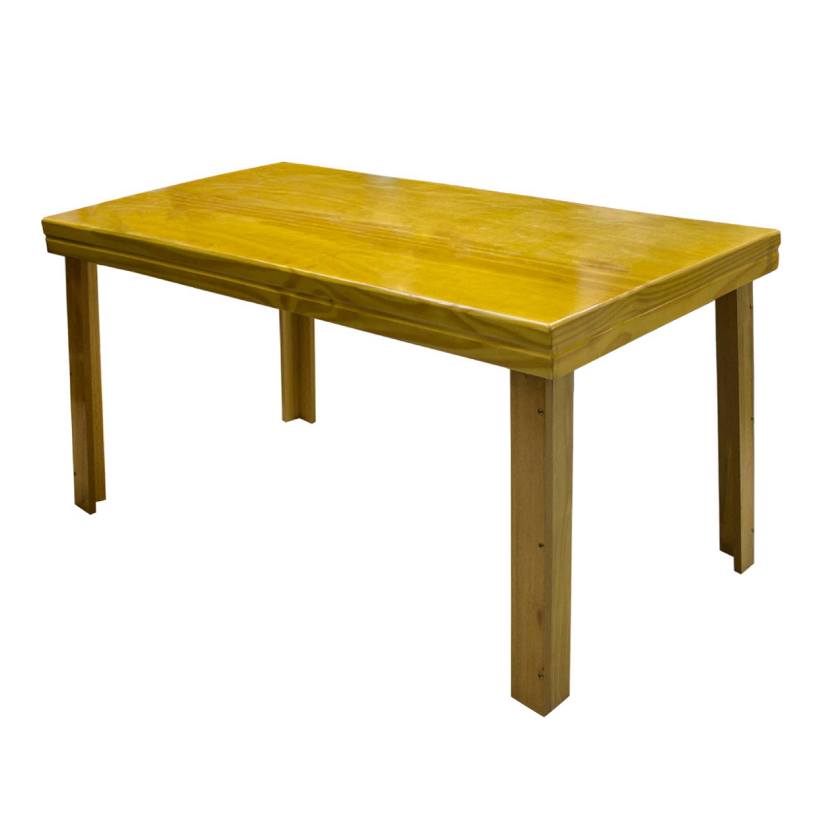 Comedor Mesa De Madera Sillas Tapizado 6 Per Moderno Rustico 