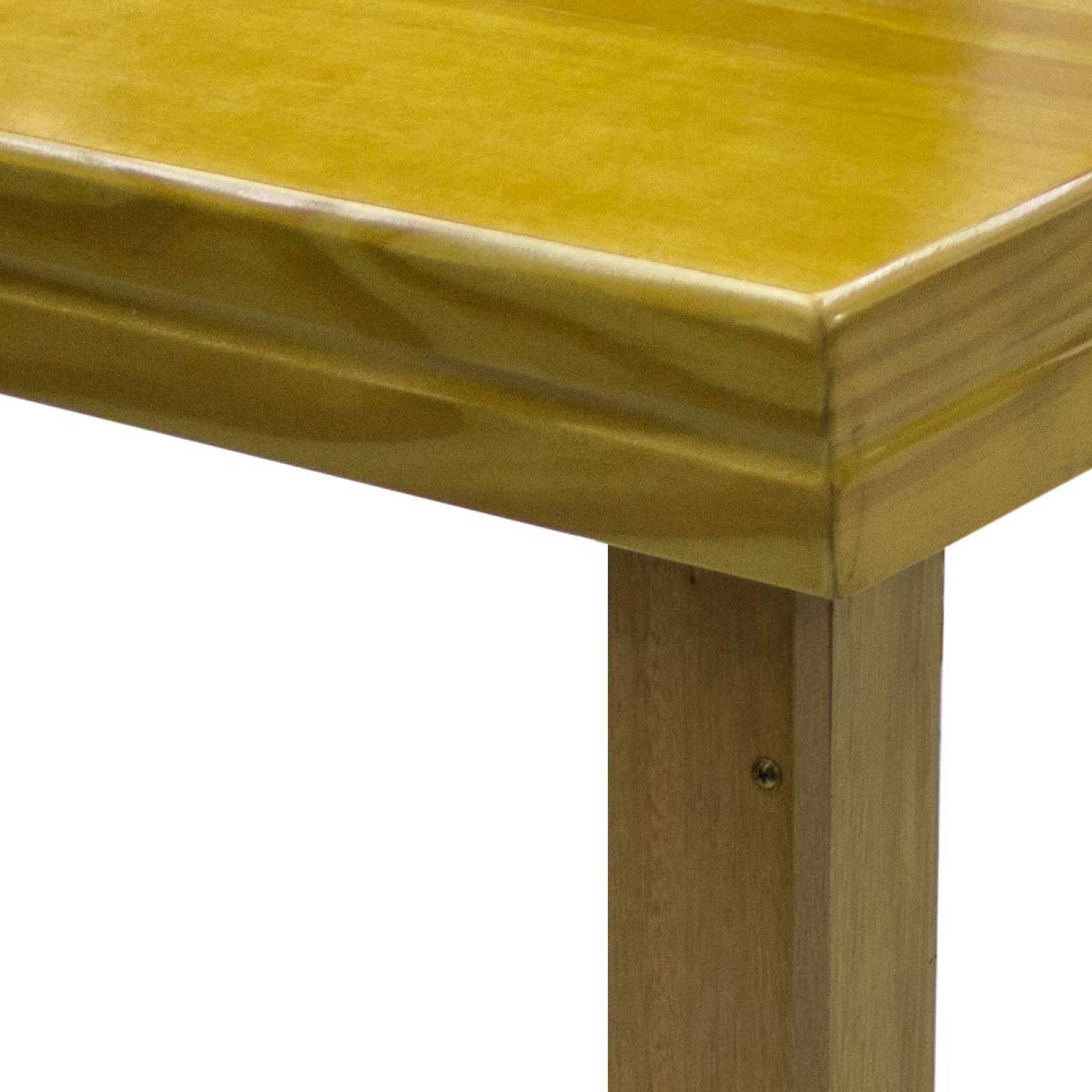 Comedor Mesa De Madera Sillas Tapizado 6 Per Moderno Rustico 