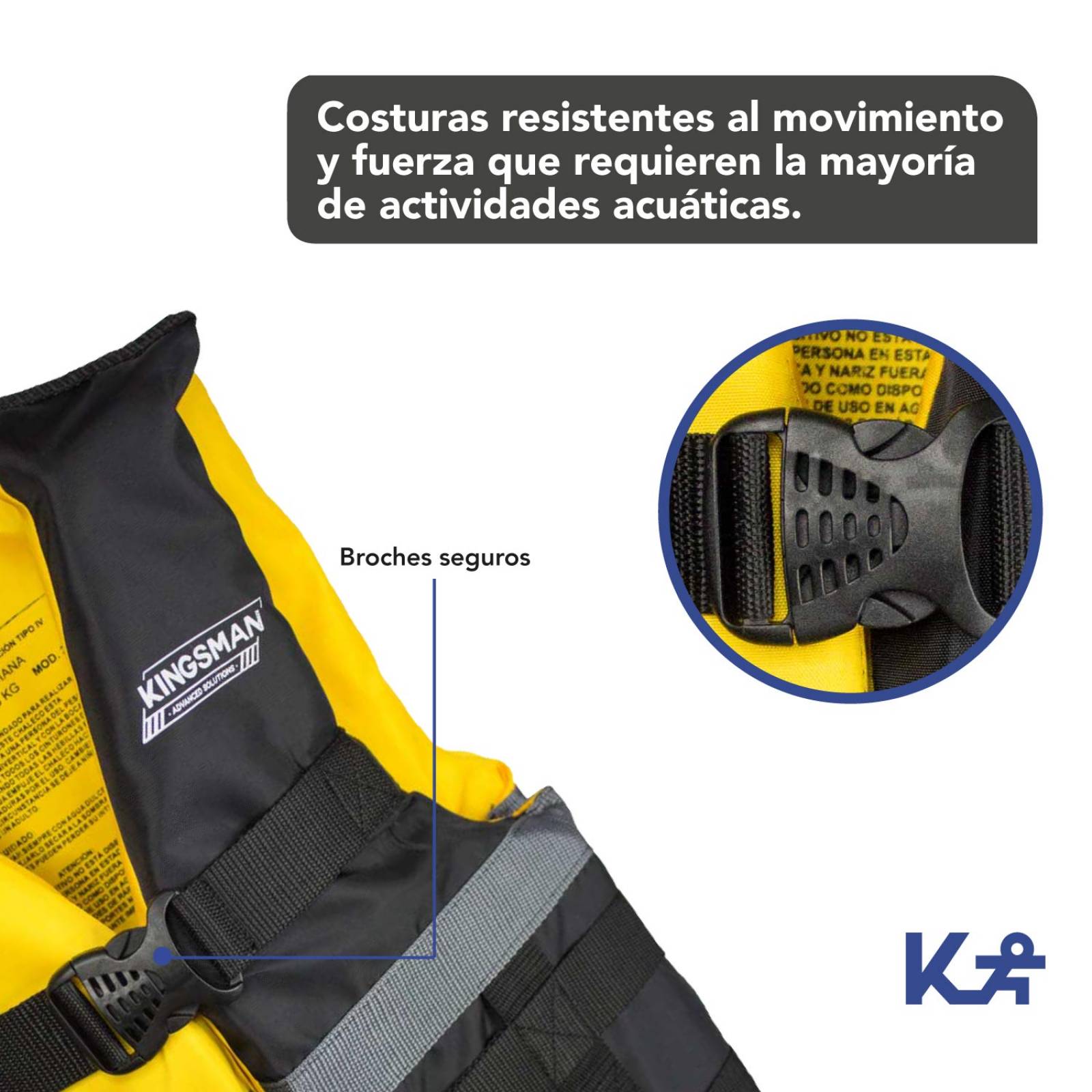 Chaleco Salvavidas Adulto Grande Para Playa Piscina Azul Mediana