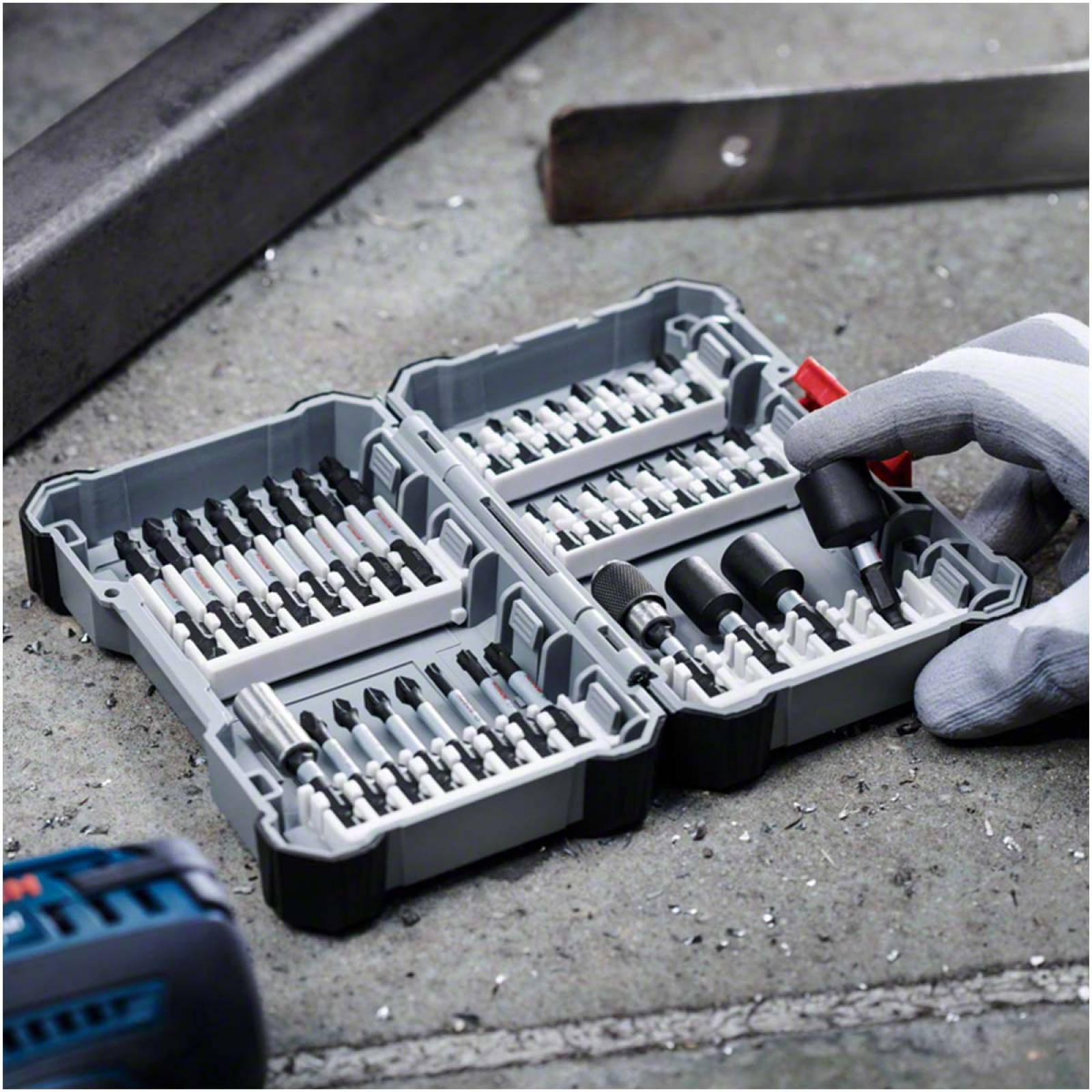 Juego Puntas Dados Impacto 36 Pzs Atornillador Taladro Bosch