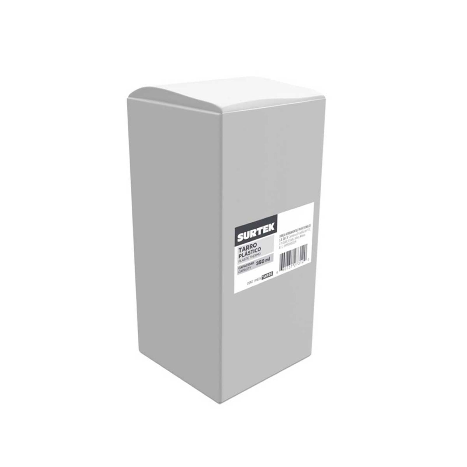 Termo Tarro Azul Botella Plastico 350 Ml Café Te Agua Surtek 