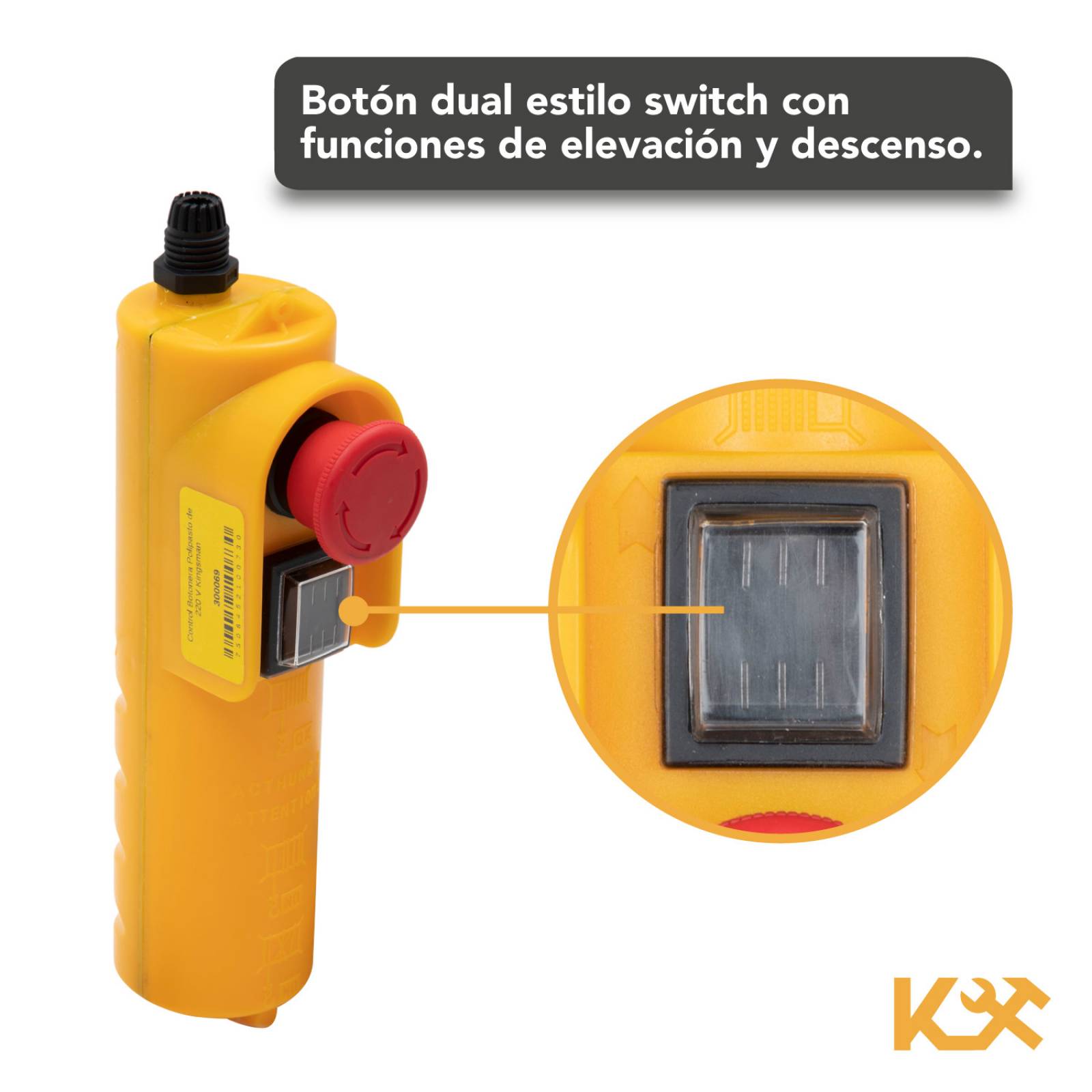 Control De Polipasto Alambrico 220v Refaccion 2 Movimientos 