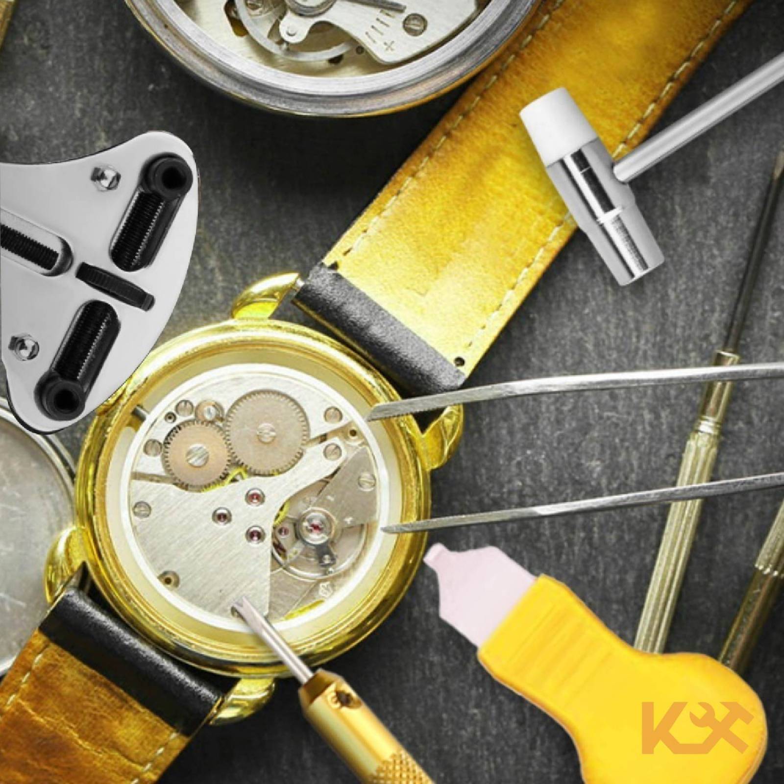 Kit Herramienta Relojero Joyero Reparaciones 146 Pzs Estuche 