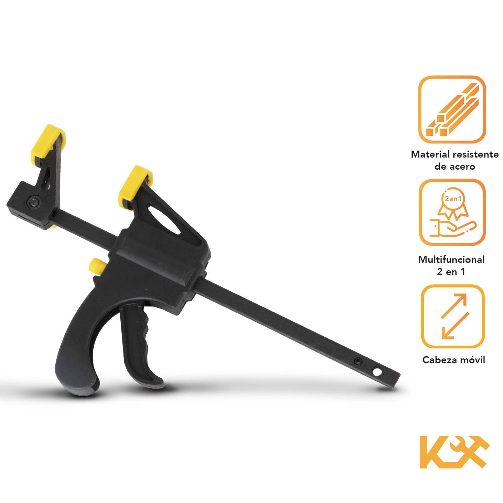 Prensa Sargento 4 In Ajuste Rapido Doble Uso De Carpinteria 