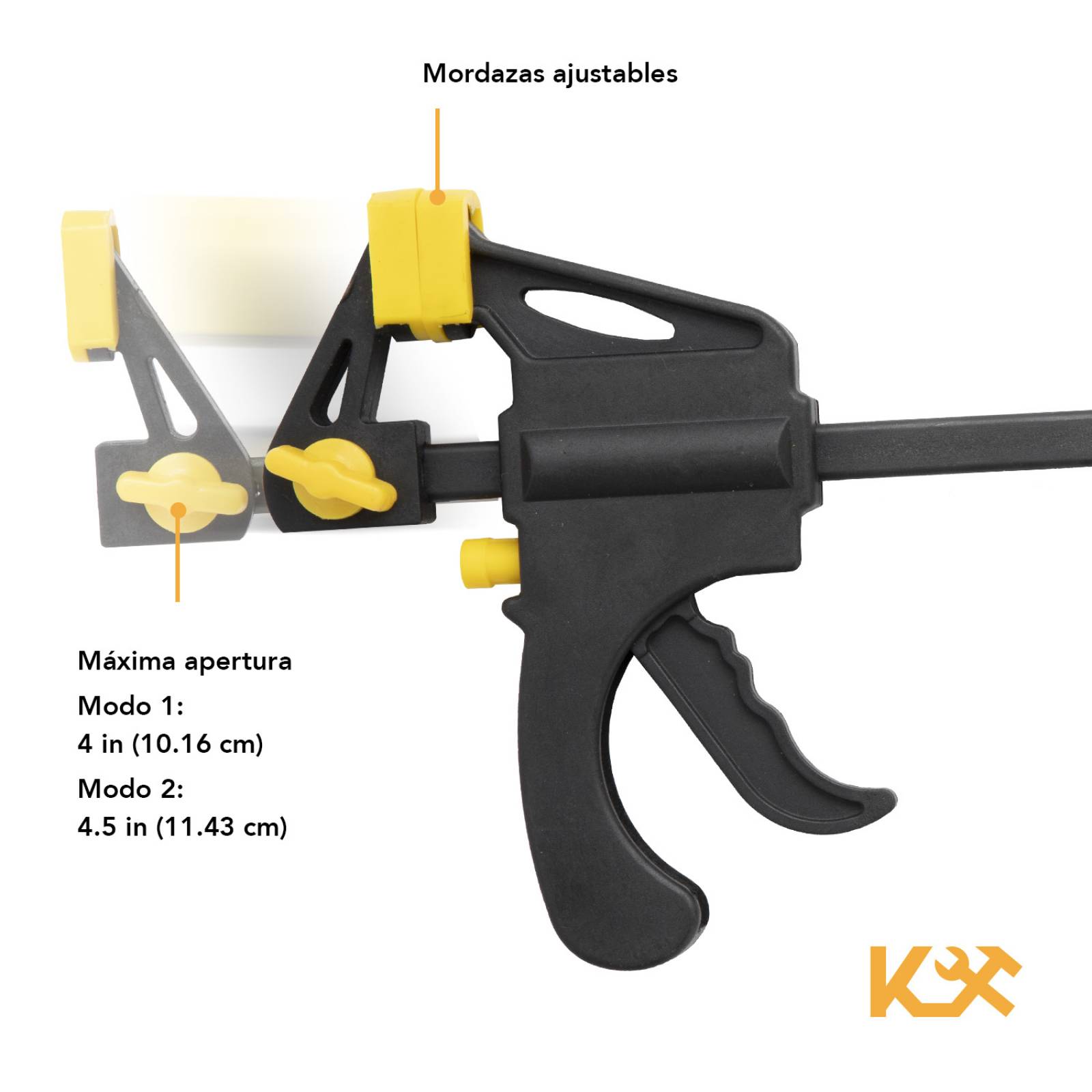 Prensa Sargento 4 In Ajuste Rapido Doble Uso De Carpinteria 