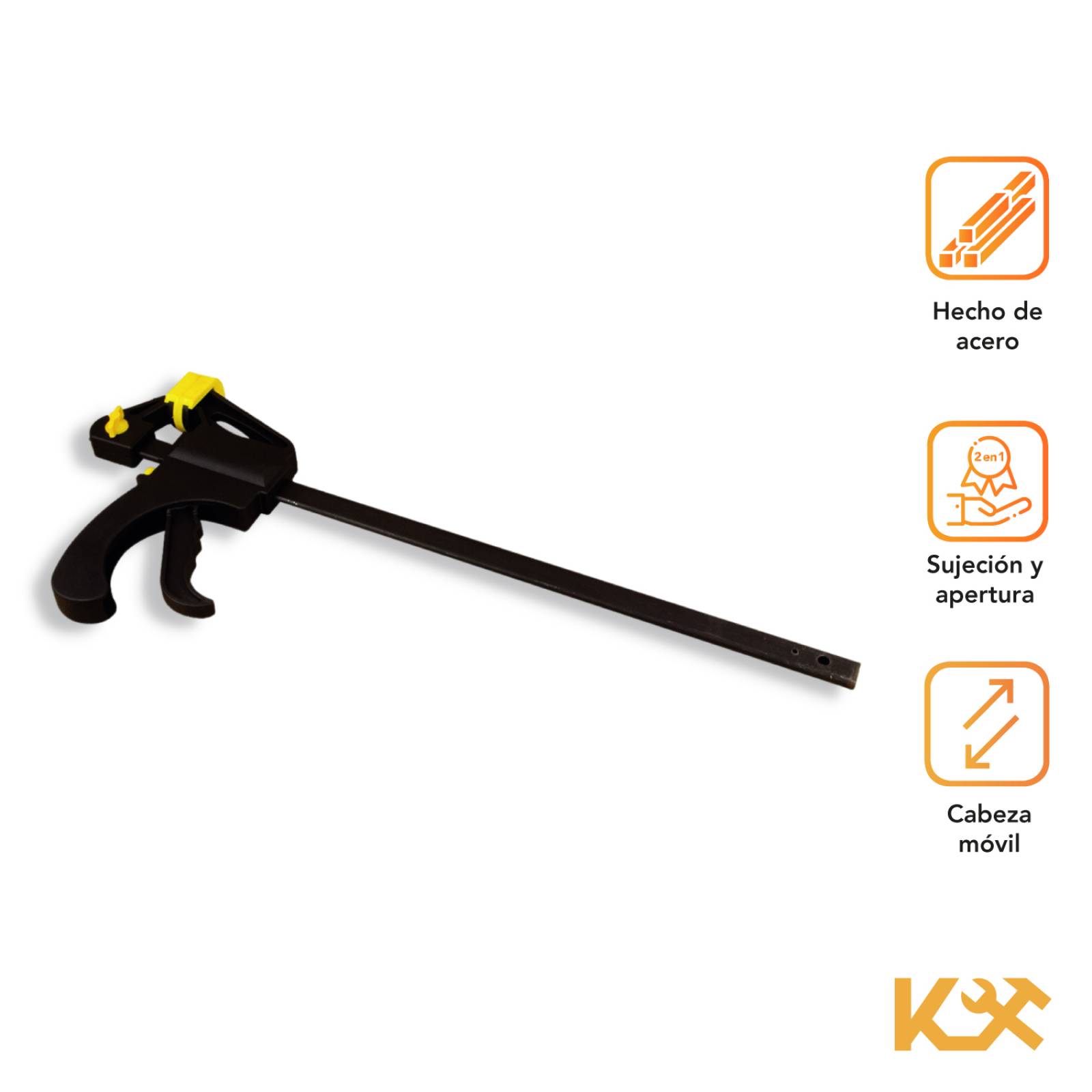 Prensa Sargento 12 In Ajuste Rapido Doble Uso De Carpinteria 