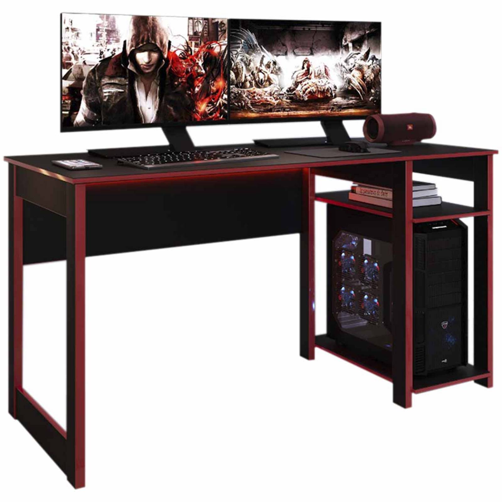 Mesa Escritorio Gamer Mueble Juvenil De Computadora Moderno 