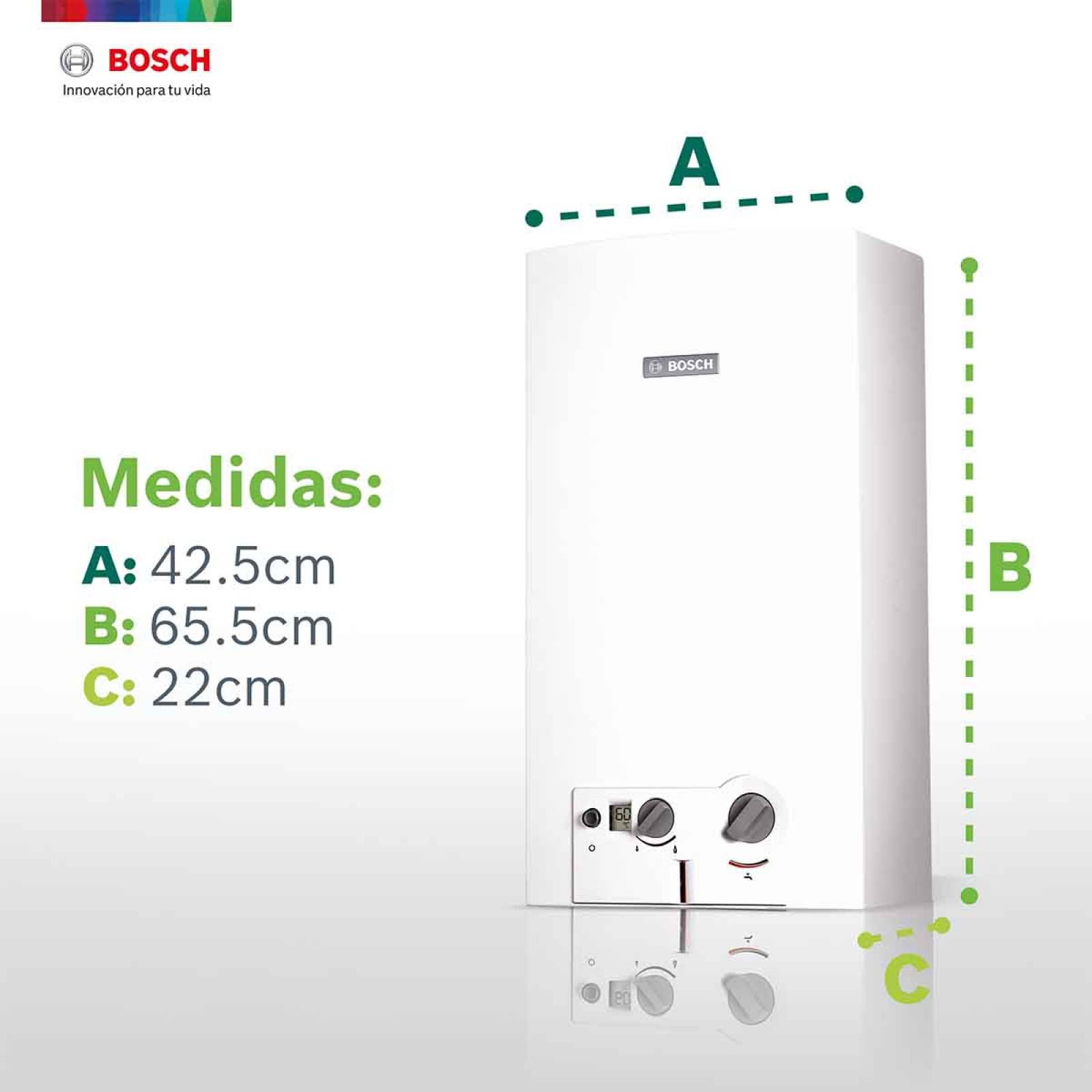 Calentador Instantaneo 3 Servicios Gas Lp 16l Minimaxx Bosch