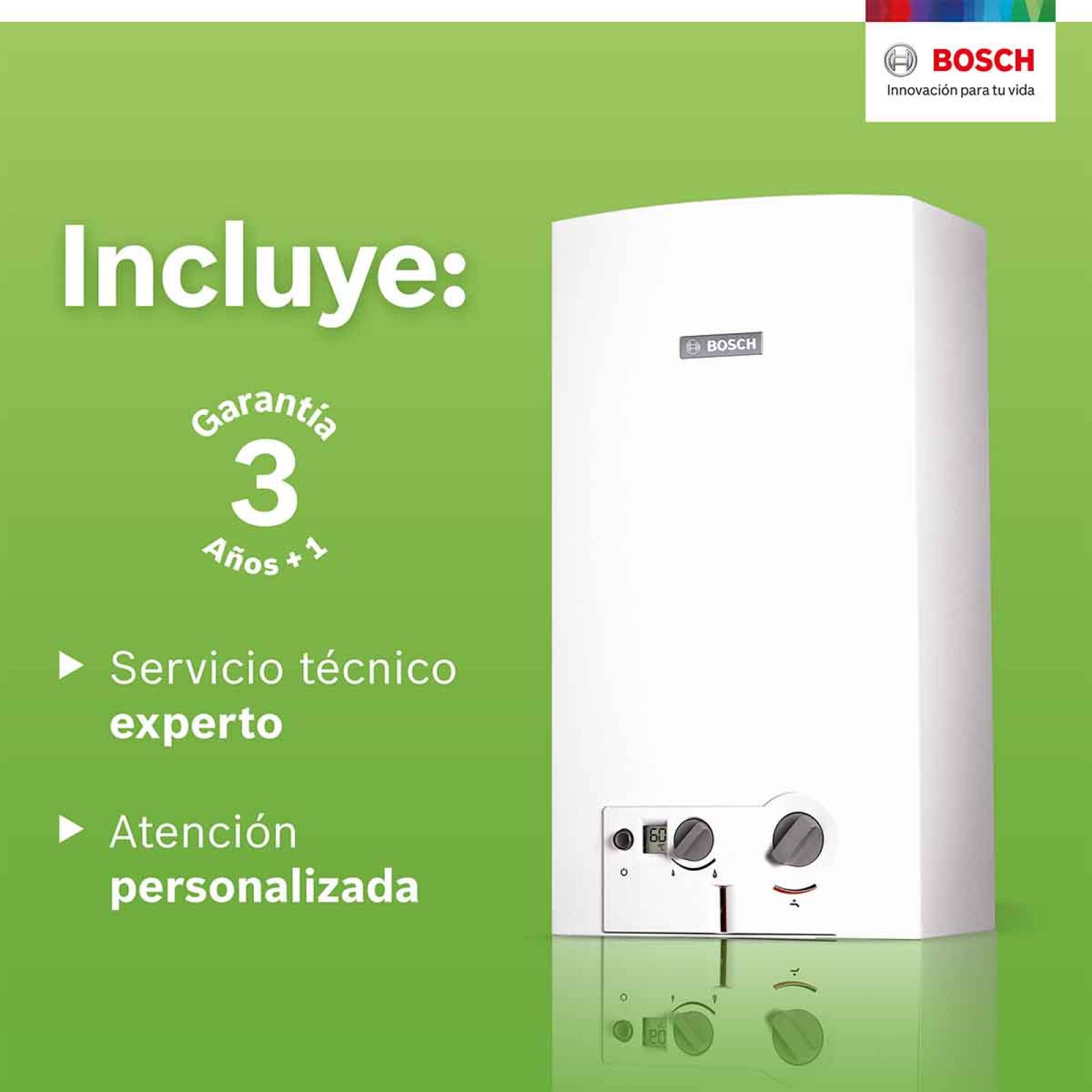 Calentador Instantaneo 3 Servicios Gas Lp 16l Minimaxx Bosch